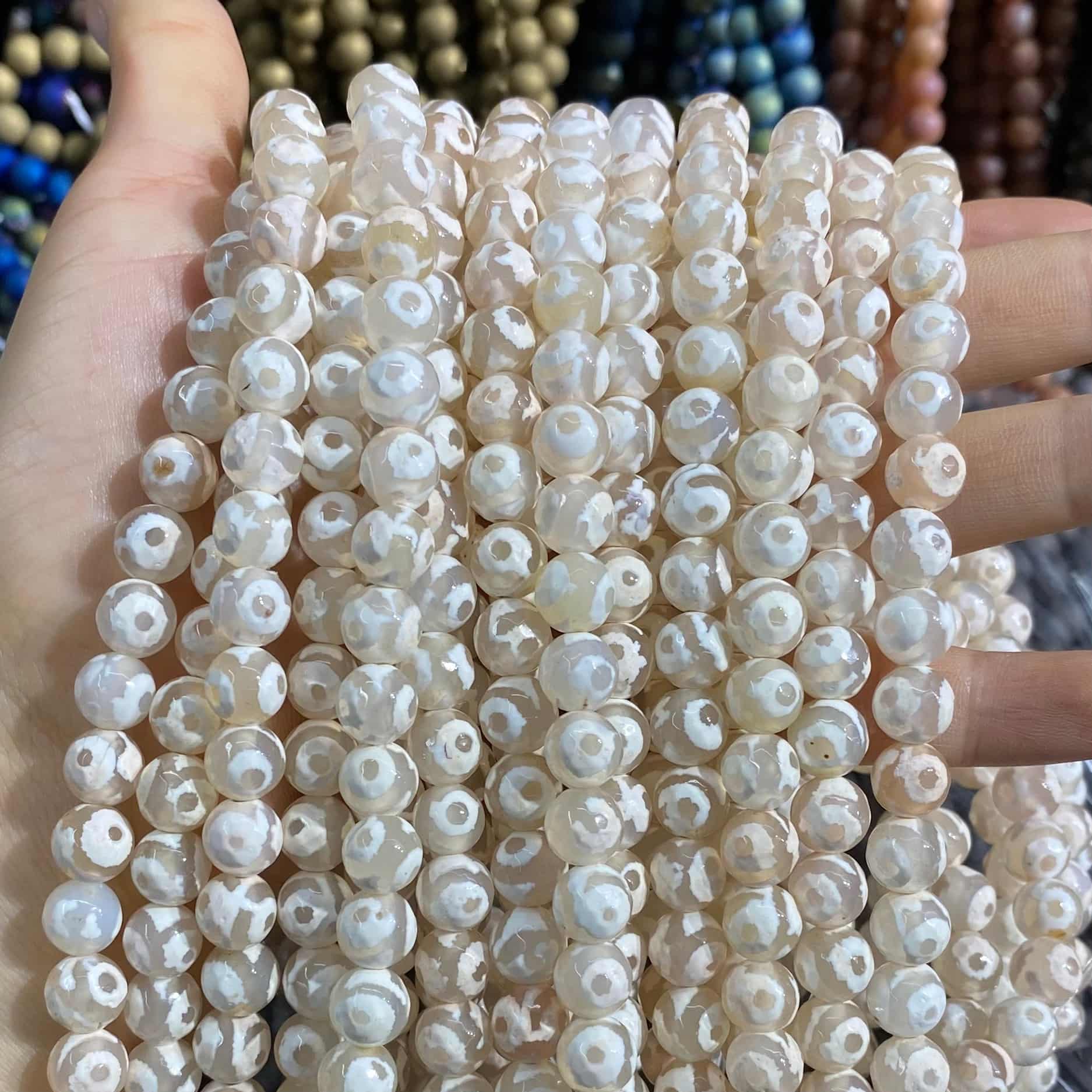 #2 Round Aagte Beads 6mm/8mm/10mm