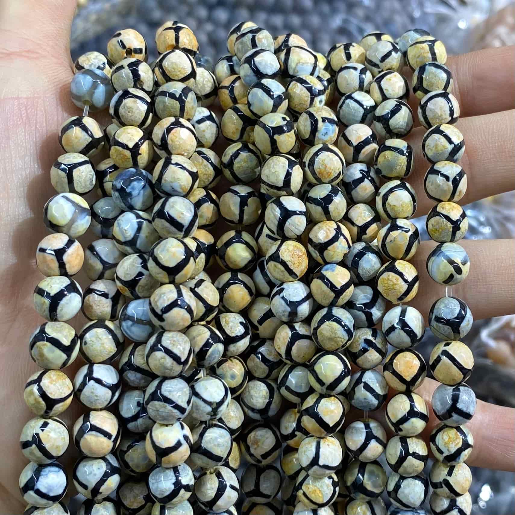 #2 Round Aagte Beads 6mm/8mm/10mm