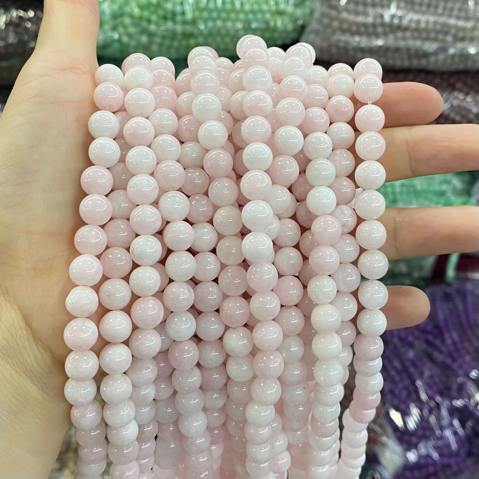 $1.99-8mm Color Jade Beads Round Smooth/Faceted Beads