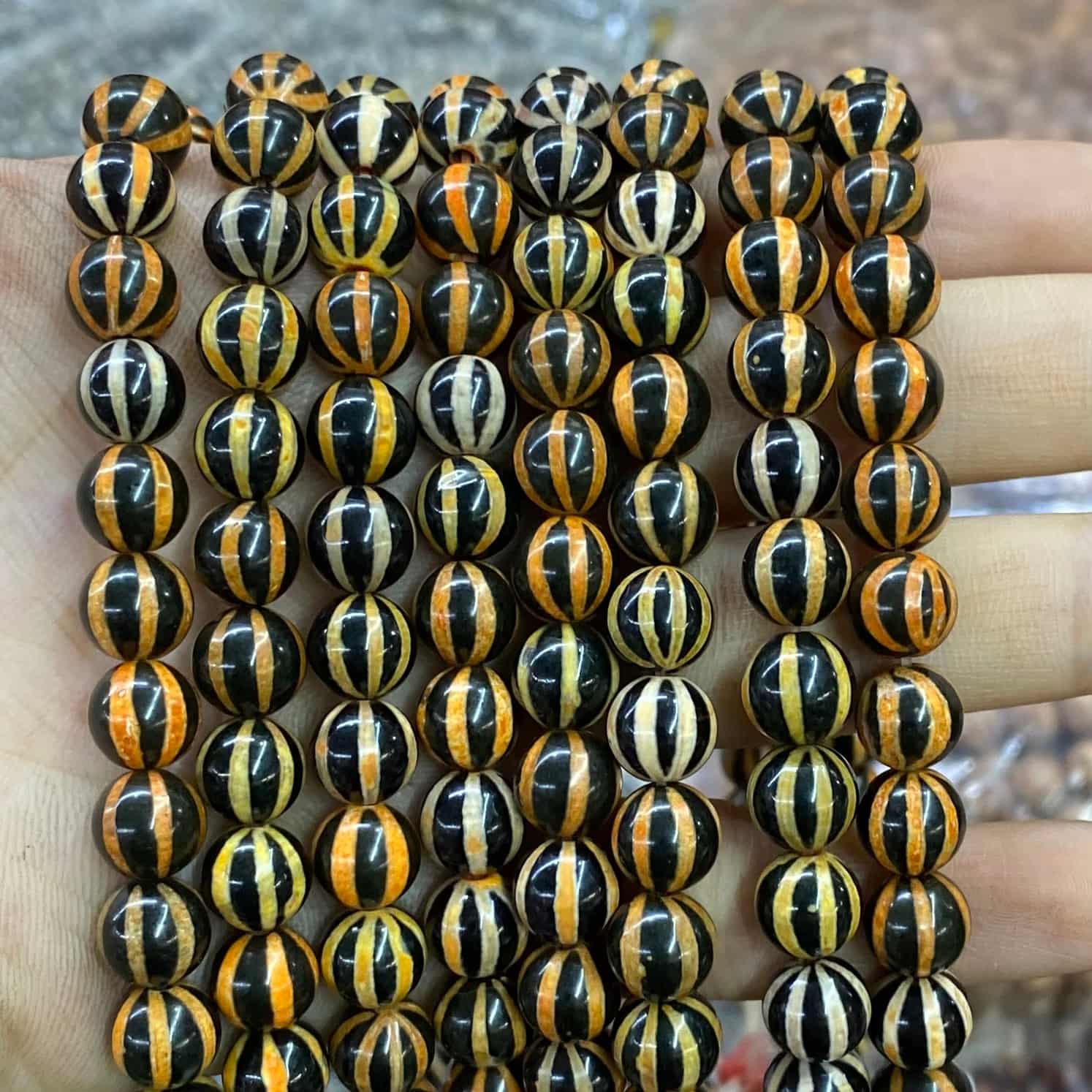 #2 Round Aagte Beads 6mm/8mm/10mm