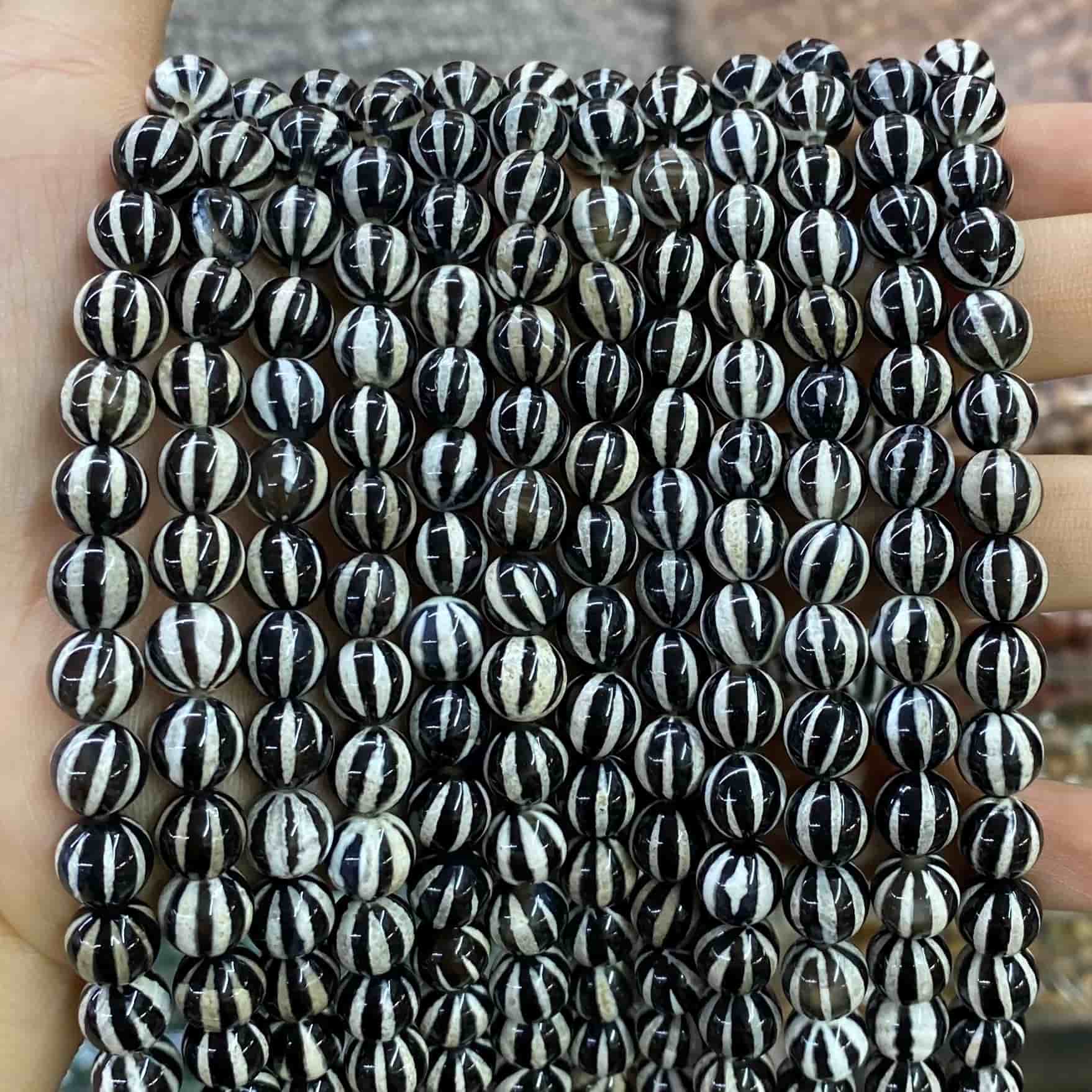 #2 Round Aagte Beads 6mm/8mm/10mm