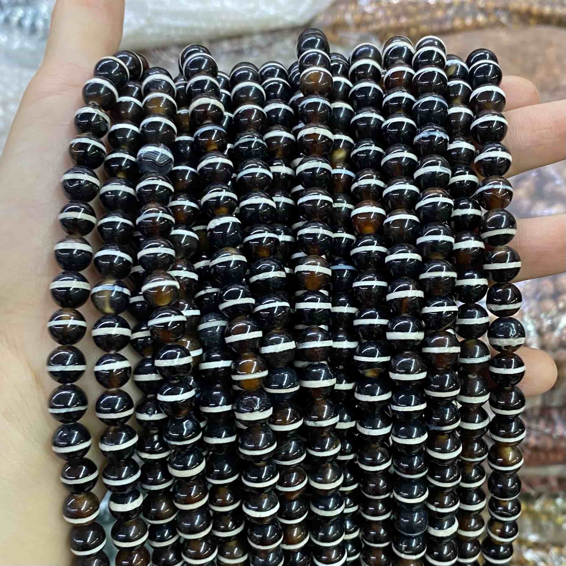 #2 Round Aagte Beads 6mm/8mm/10mm