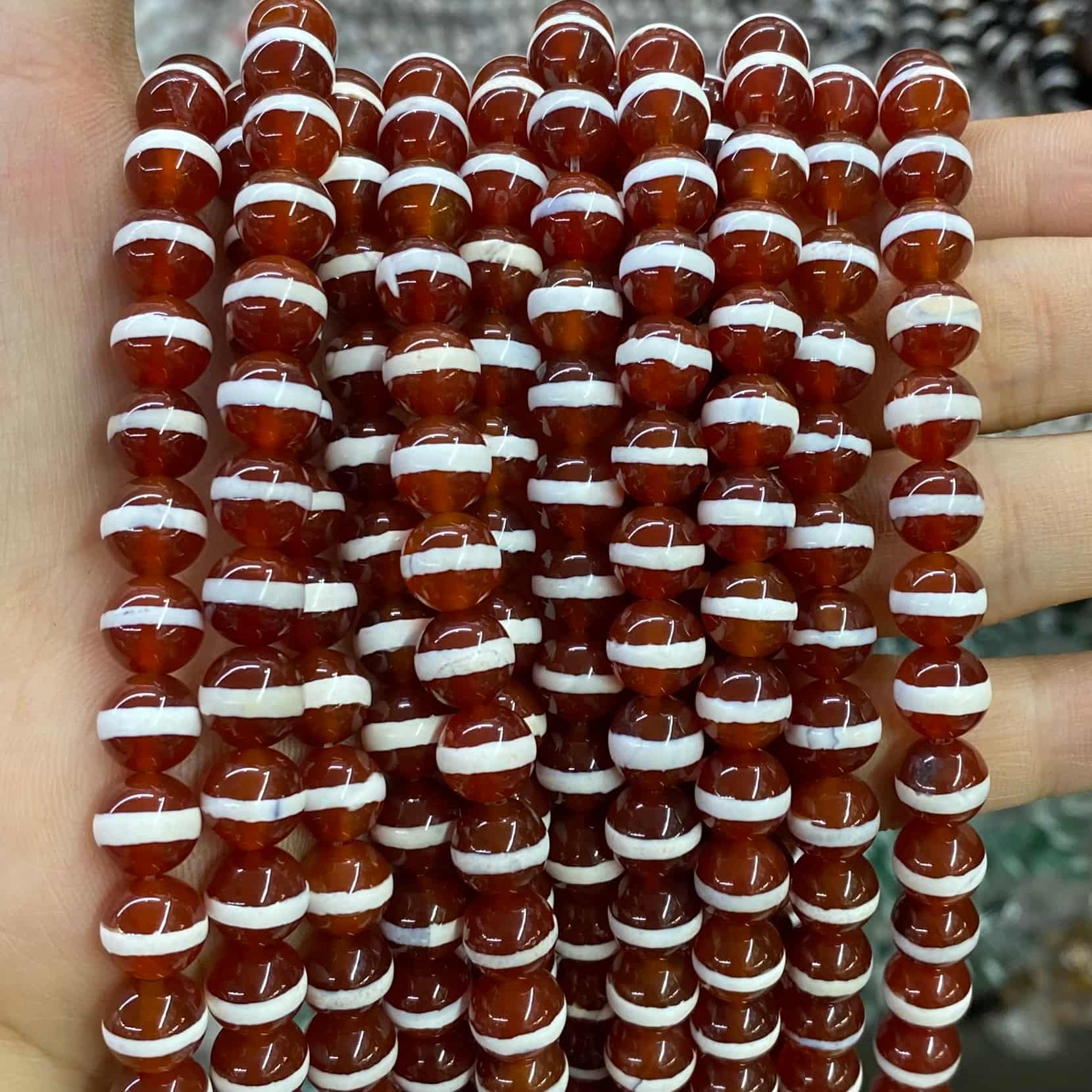 #2 Round Aagte Beads 6mm/8mm/10mm