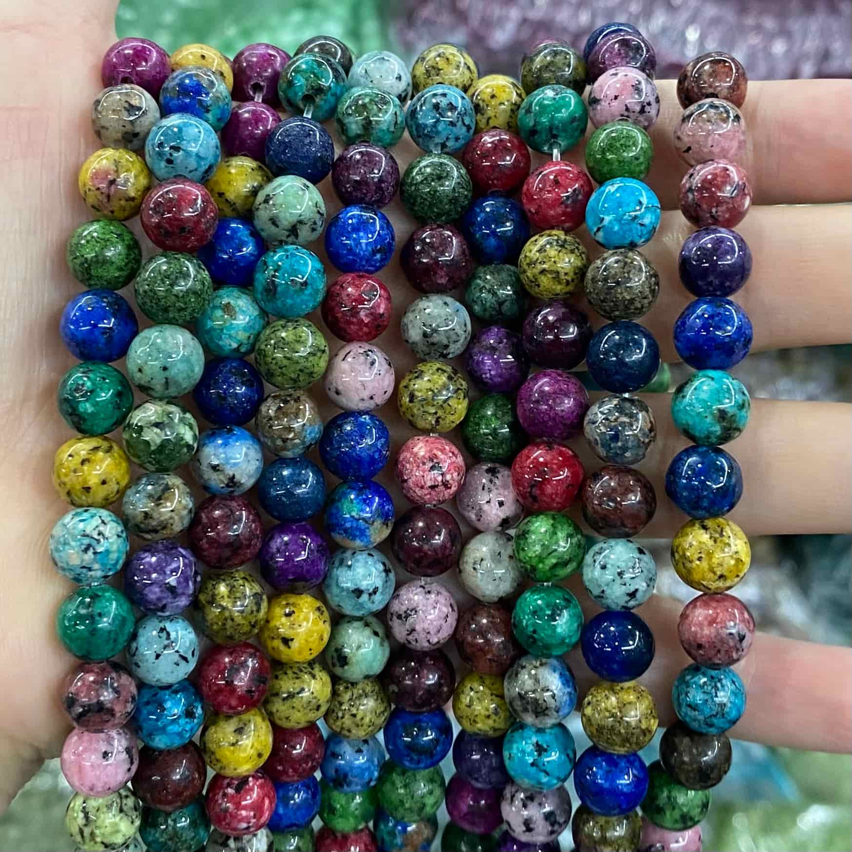 $1.99-8mm Color Jade Beads Round Smooth/Faceted Beads