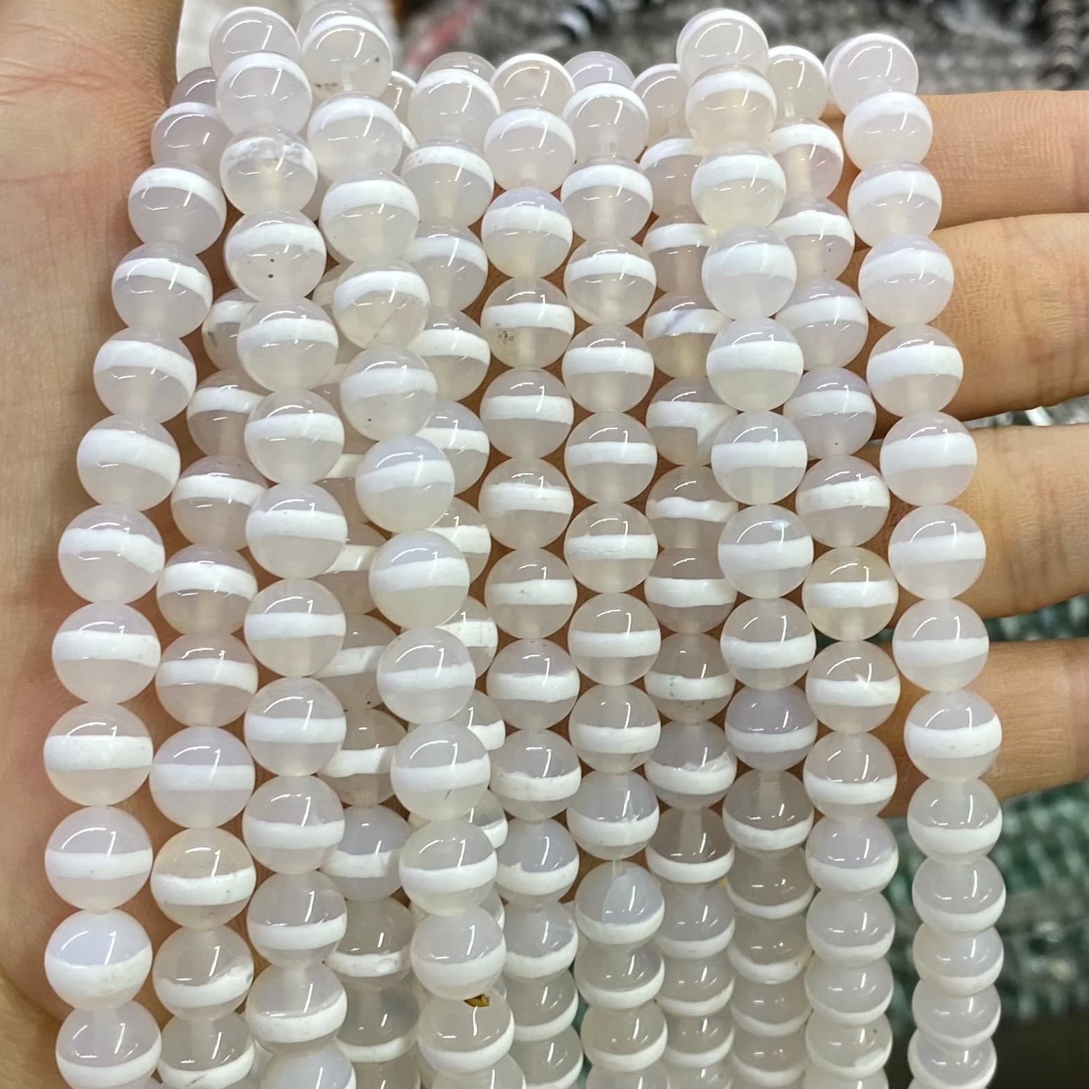 #2 Round Aagte Beads 6mm/8mm/10mm
