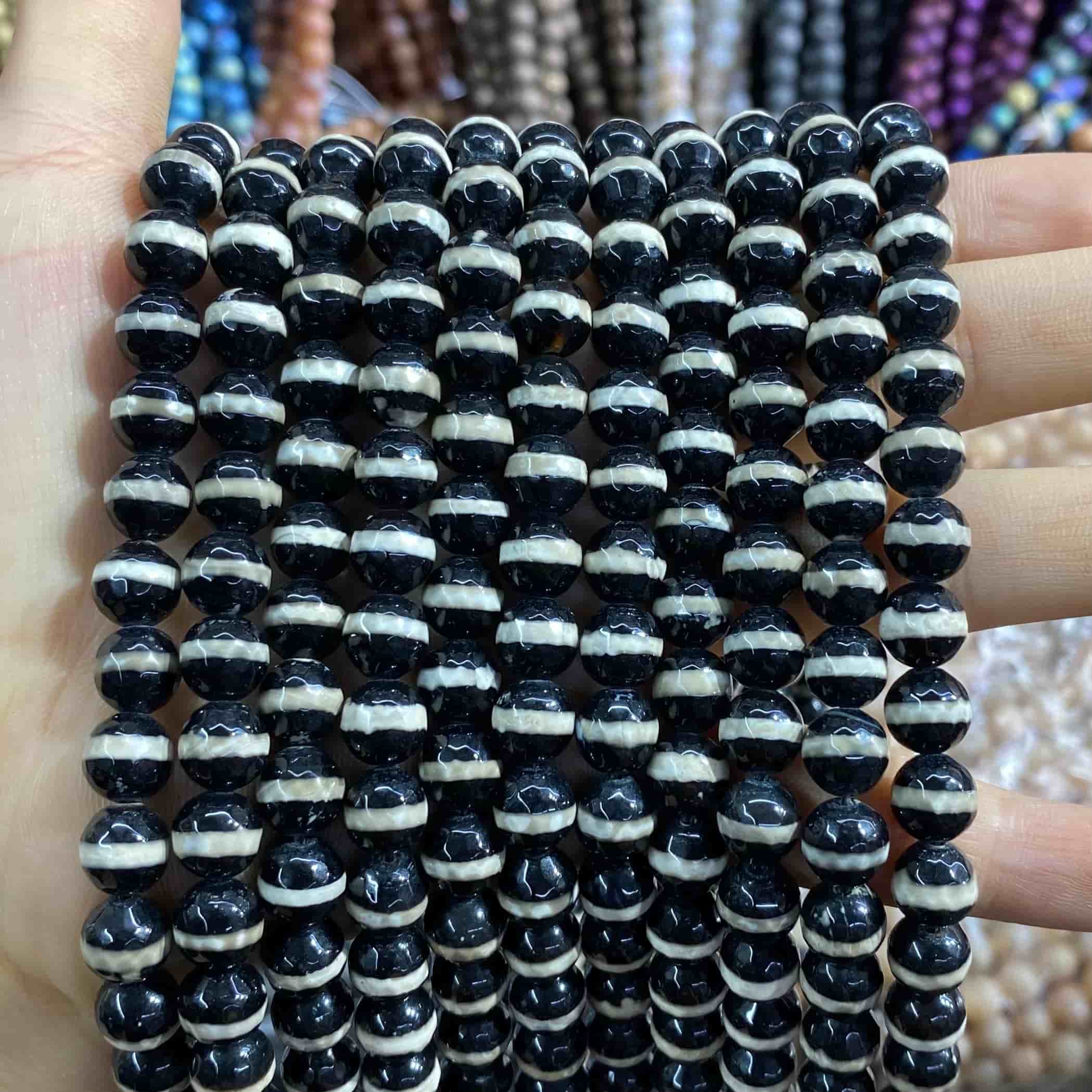 #2 Round Aagte Beads 6mm/8mm/10mm