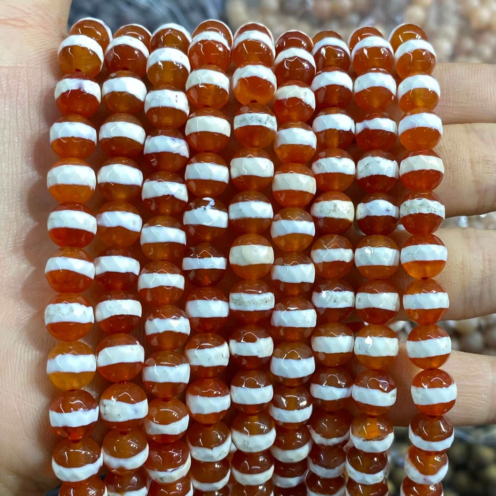 #2 Round Aagte Beads 6mm/8mm/10mm