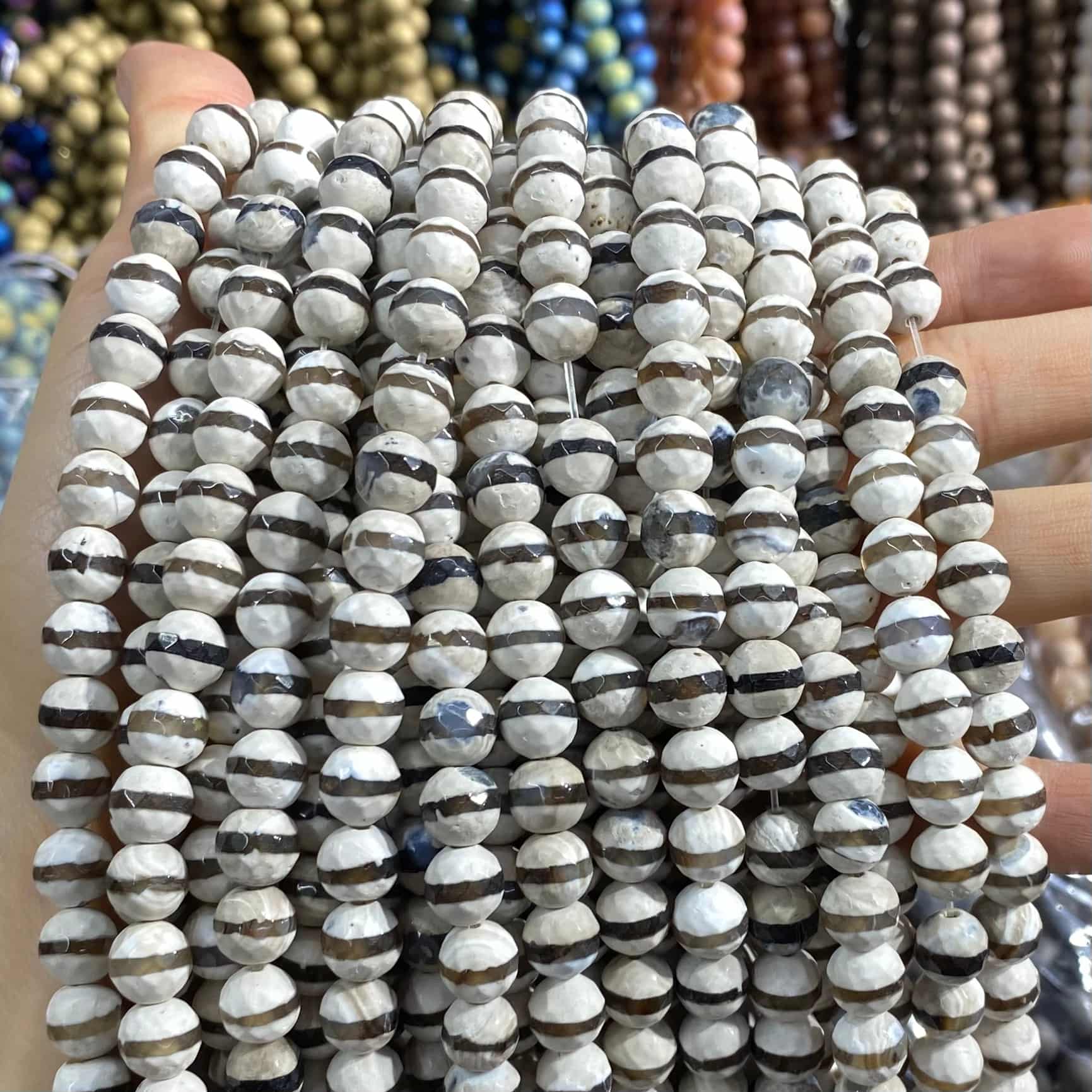 #2 Round Aagte Beads 6mm/8mm/10mm