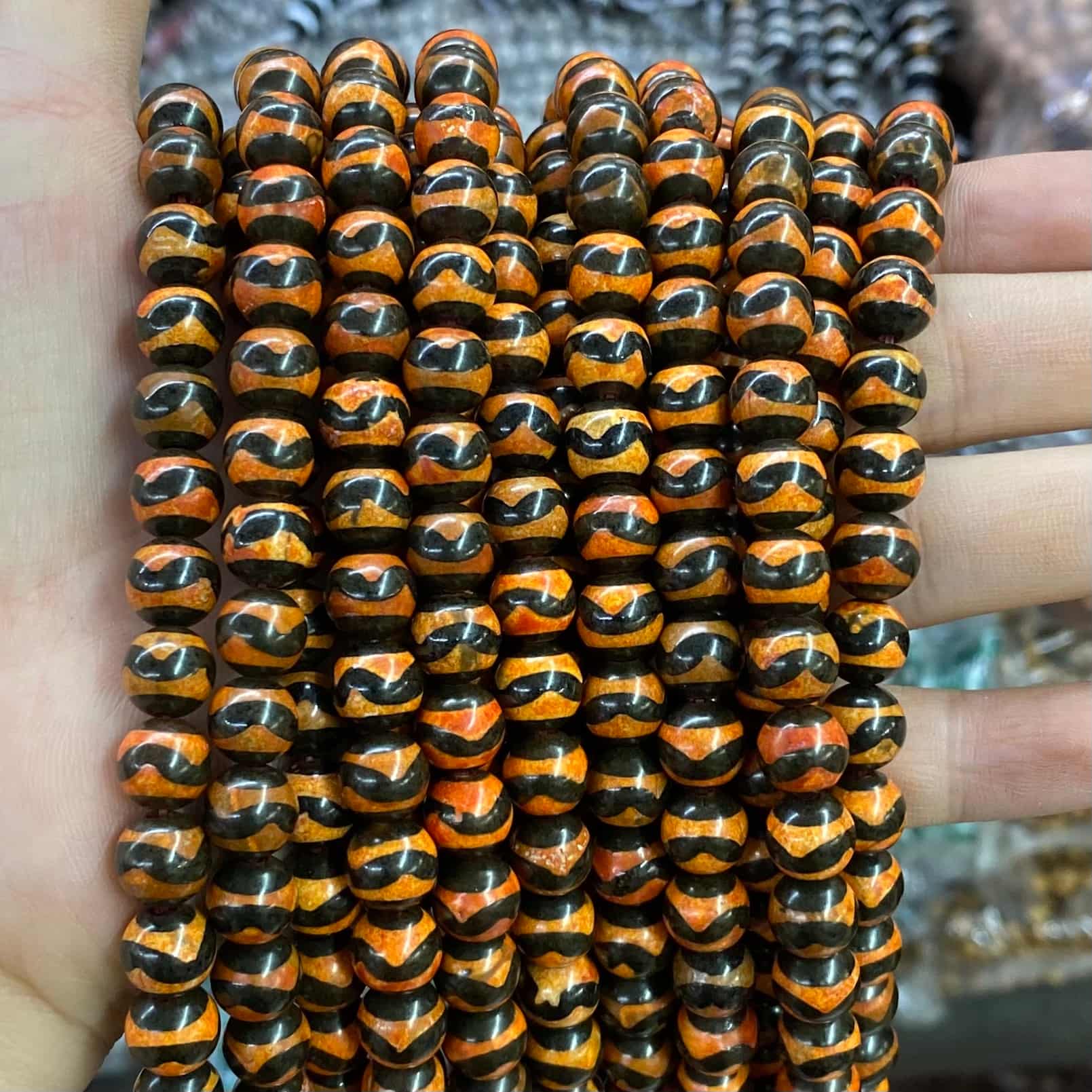 #2 Round Aagte Beads 6mm/8mm/10mm