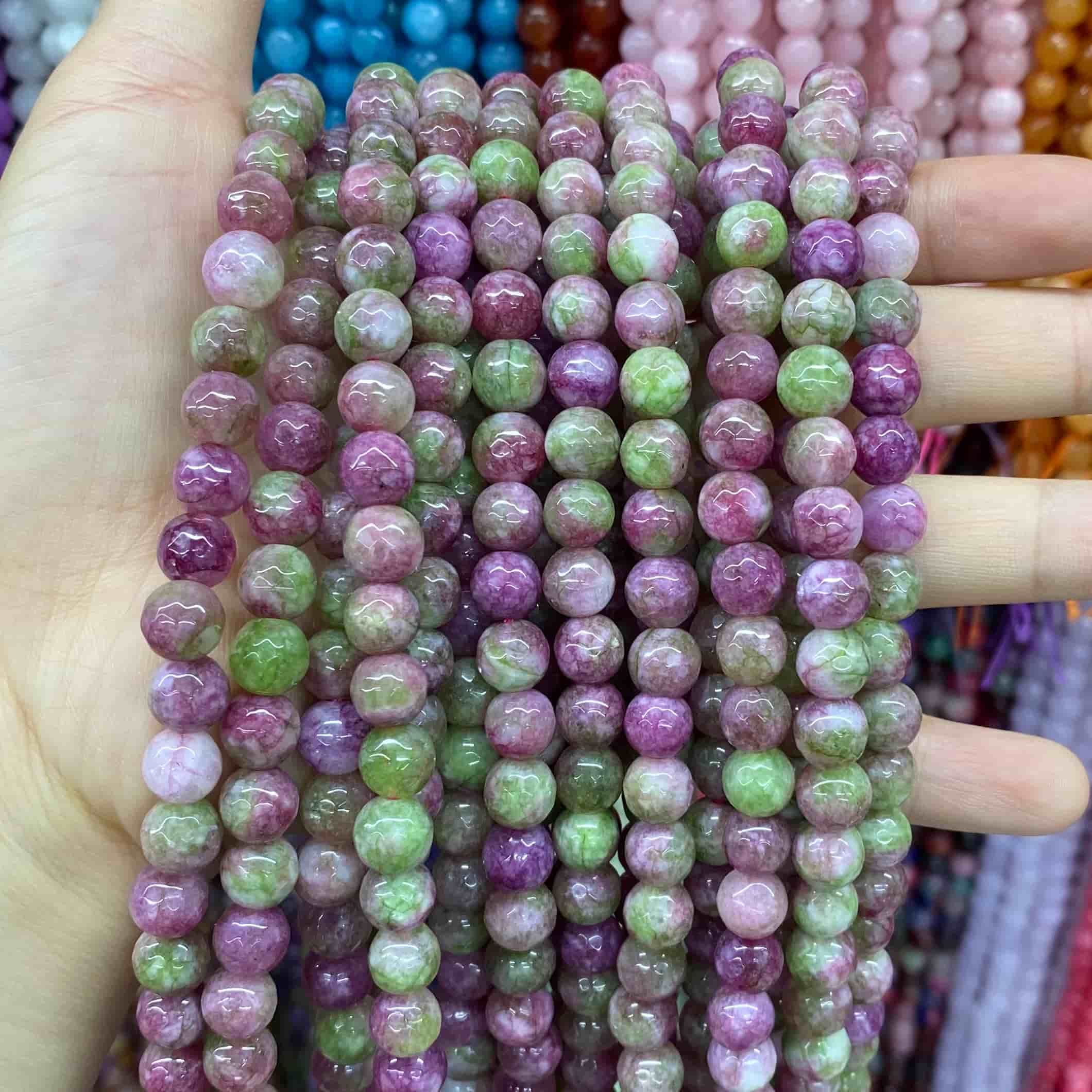 $1.99-8mm Color Jade Beads Round Smooth/Faceted Beads