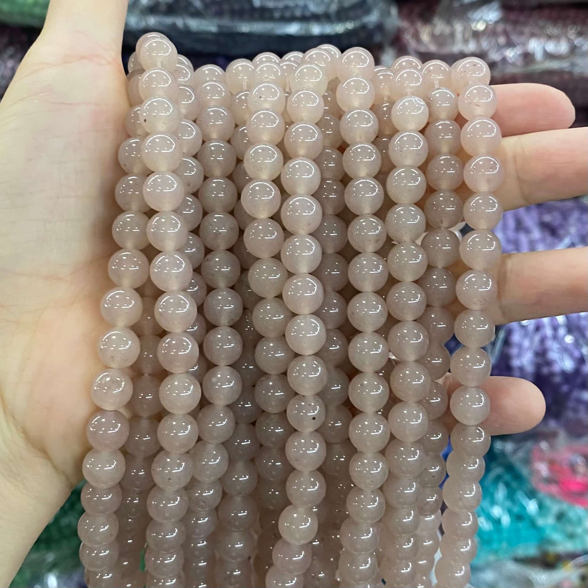 Color Jade Beads Round Smooth/Faceted Beads 6mm/8mm/10mm