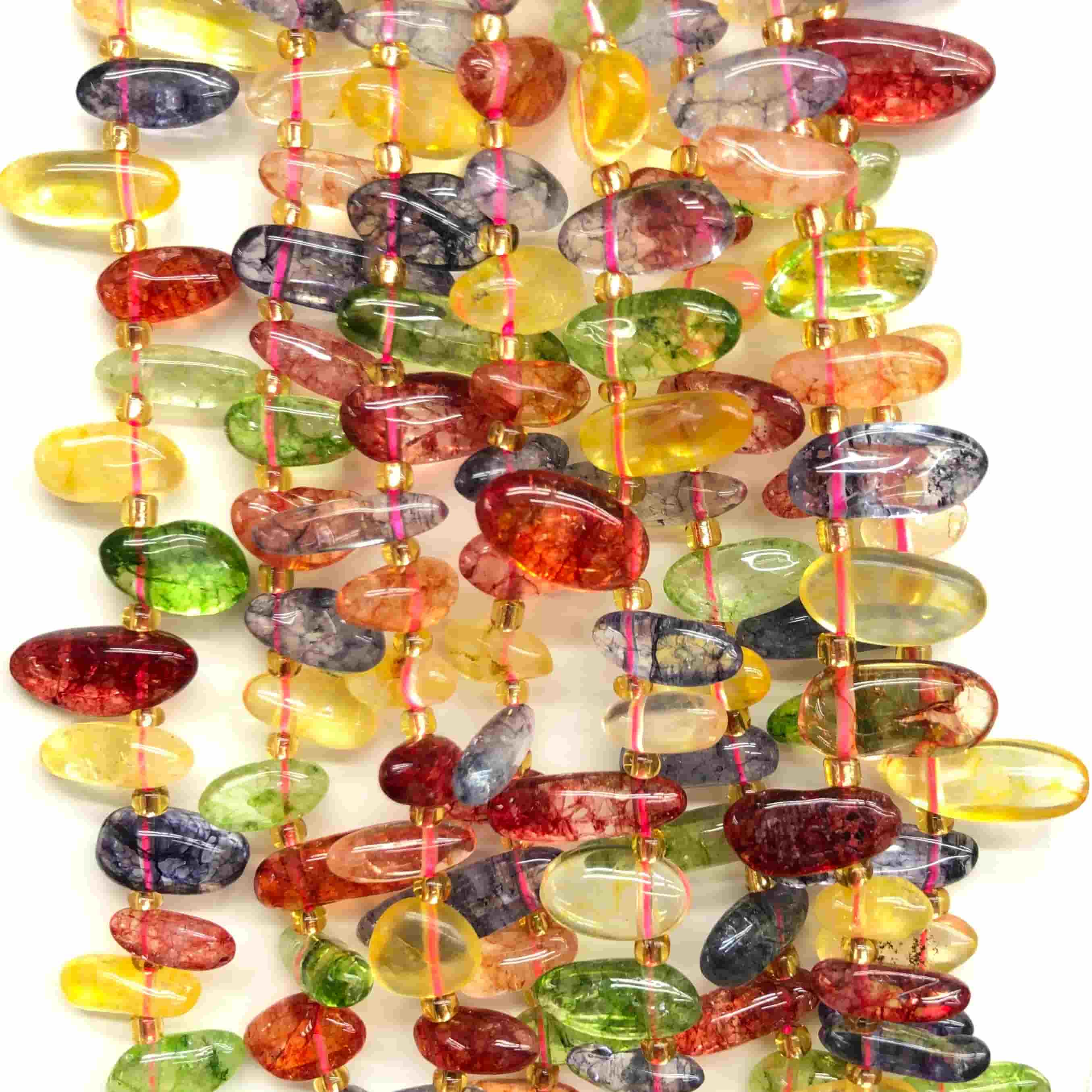 Chips Beads 7x14mm Gemstone/Quartz/Crystal/Aagte