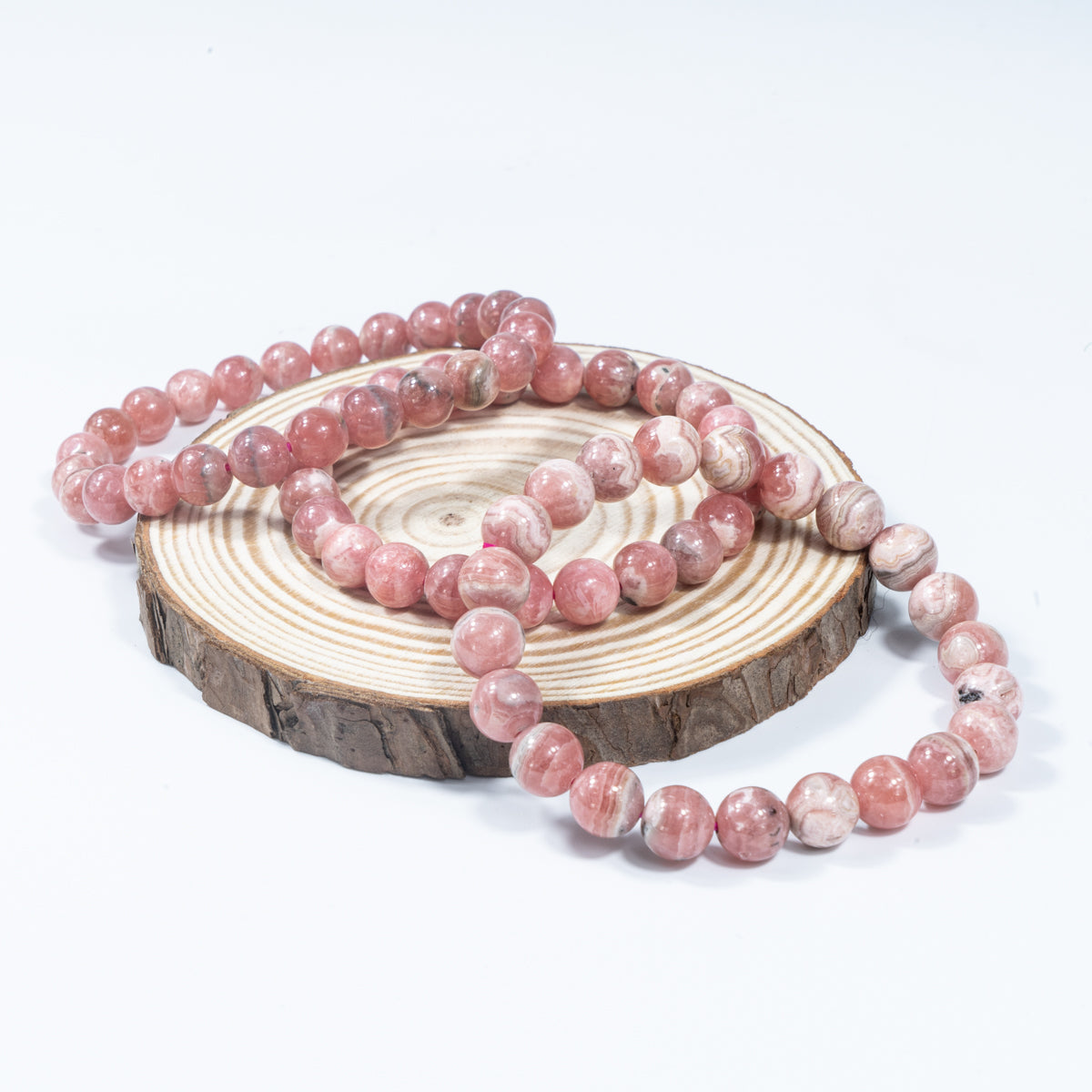 8mm Natural Rhodocrosite Bracelet