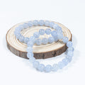 8mm Natural Blue Lace Agate Bracelet