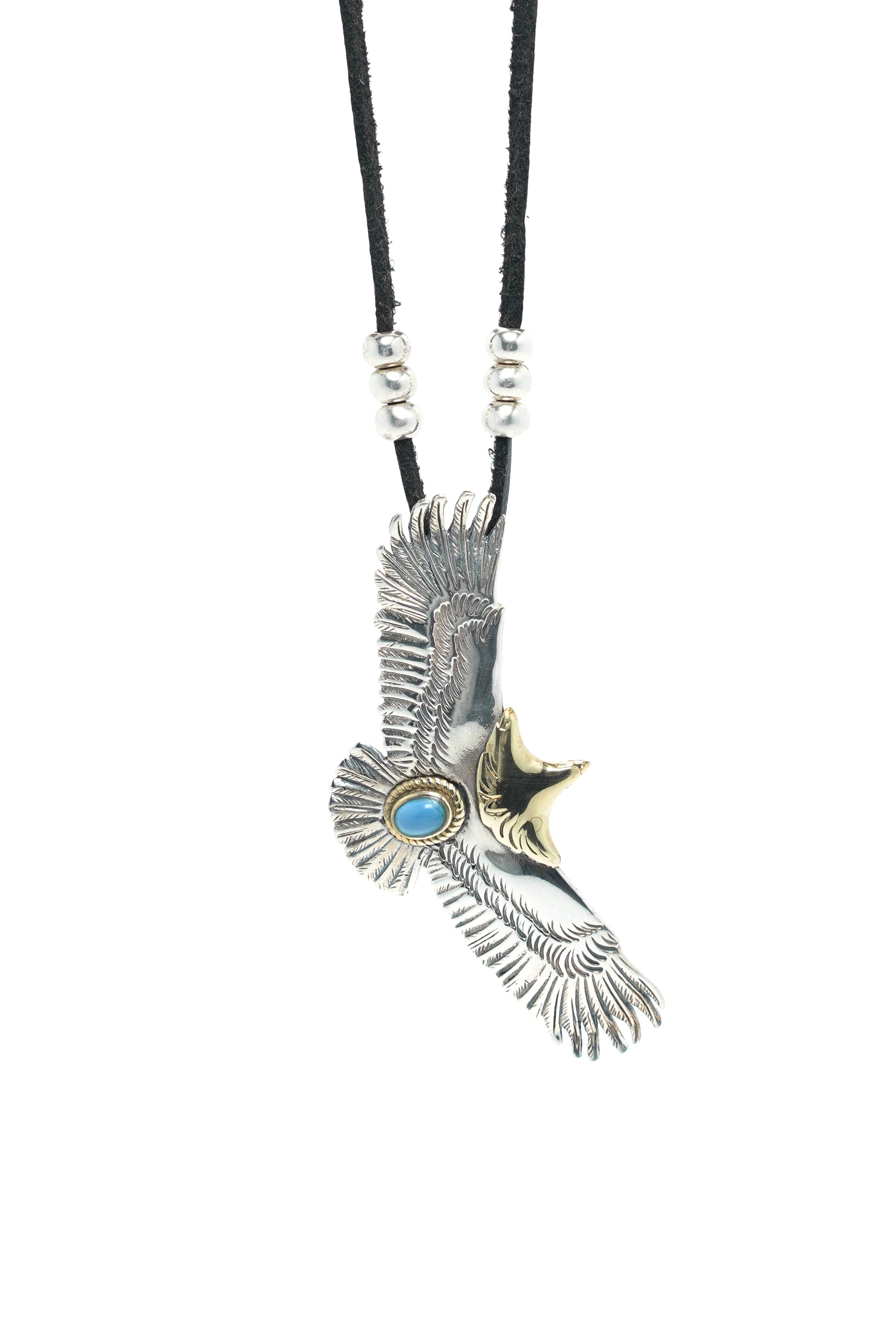 925 Sterling Silver MensGoros Fashion Eagle Necklace