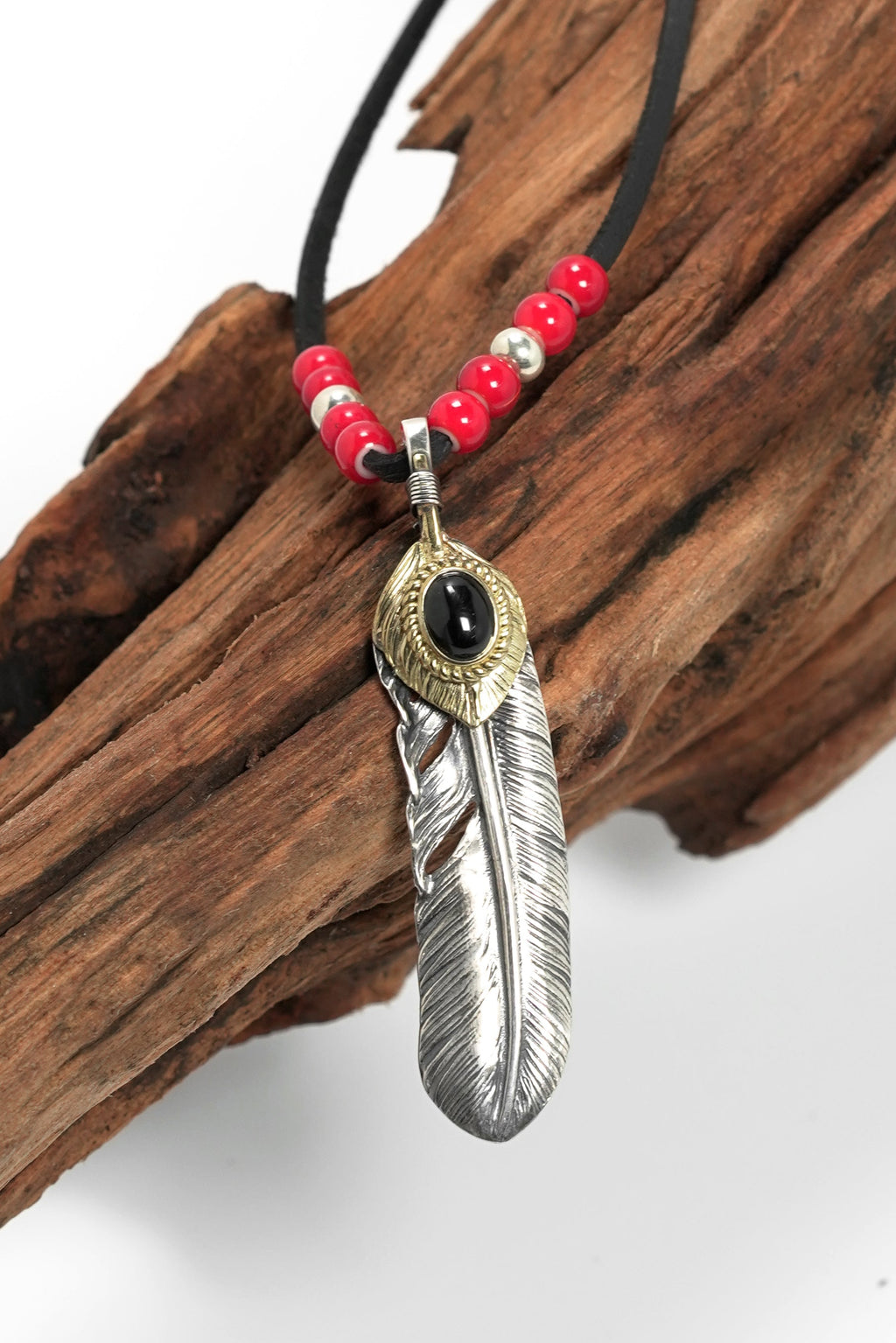 Japan Takahashi Goro John Mayer  Right Feather Necklace