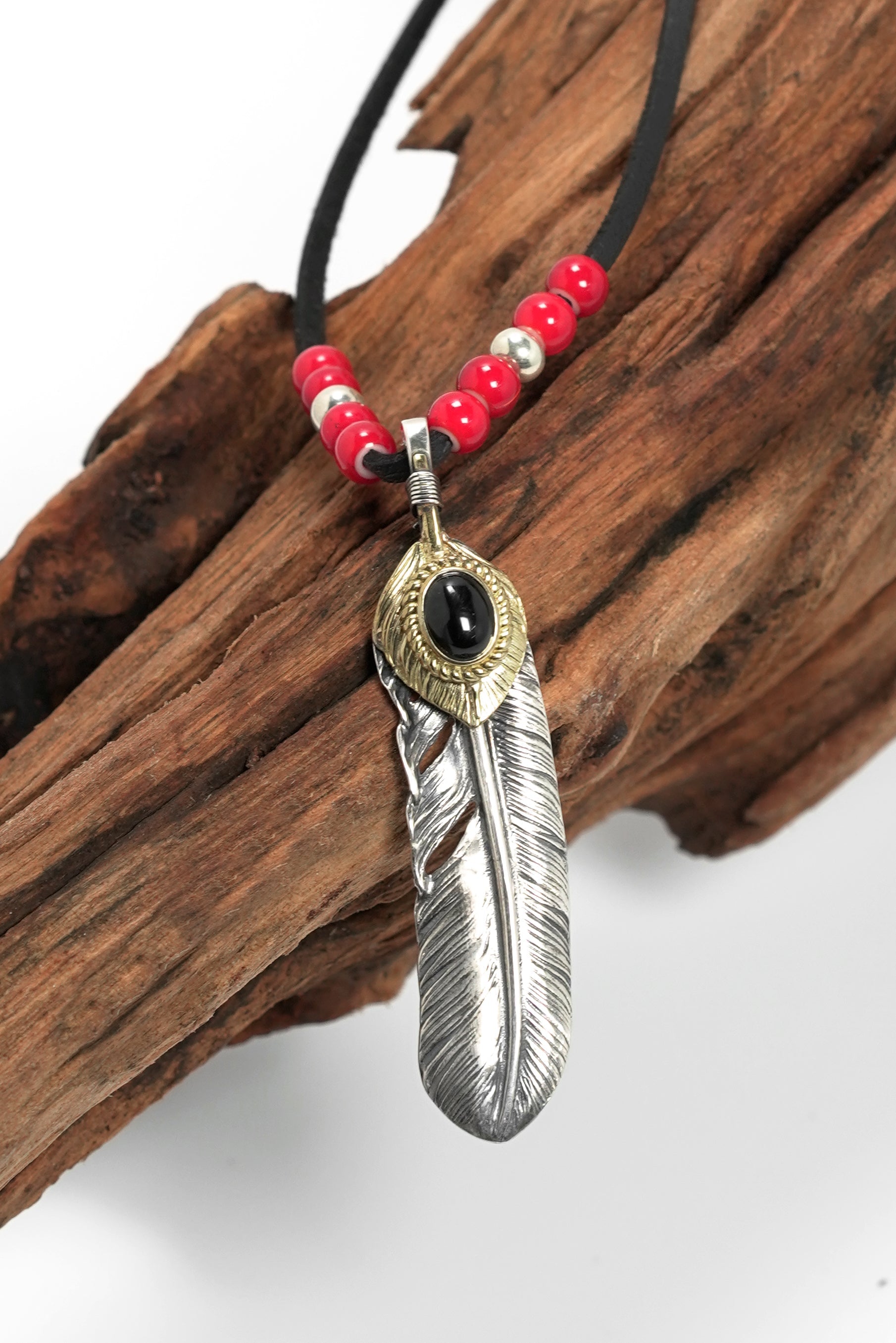 Japan Takahashi Goro John Mayer  Right Feather Necklace