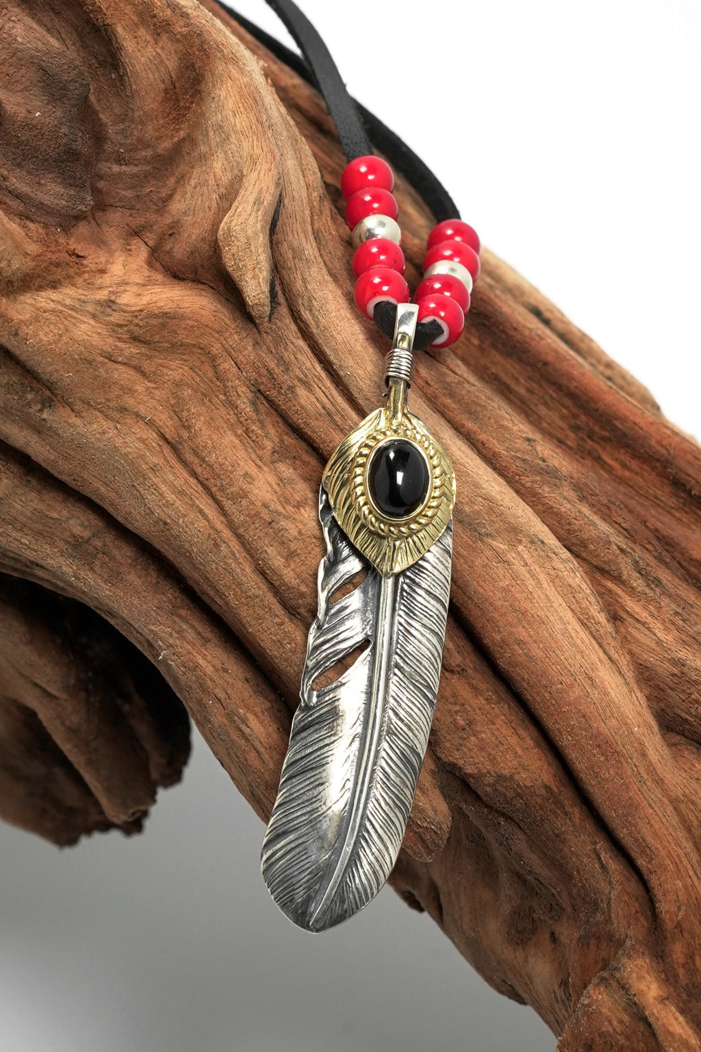 Japan Takahashi Goro John Mayer  Right Feather Necklace