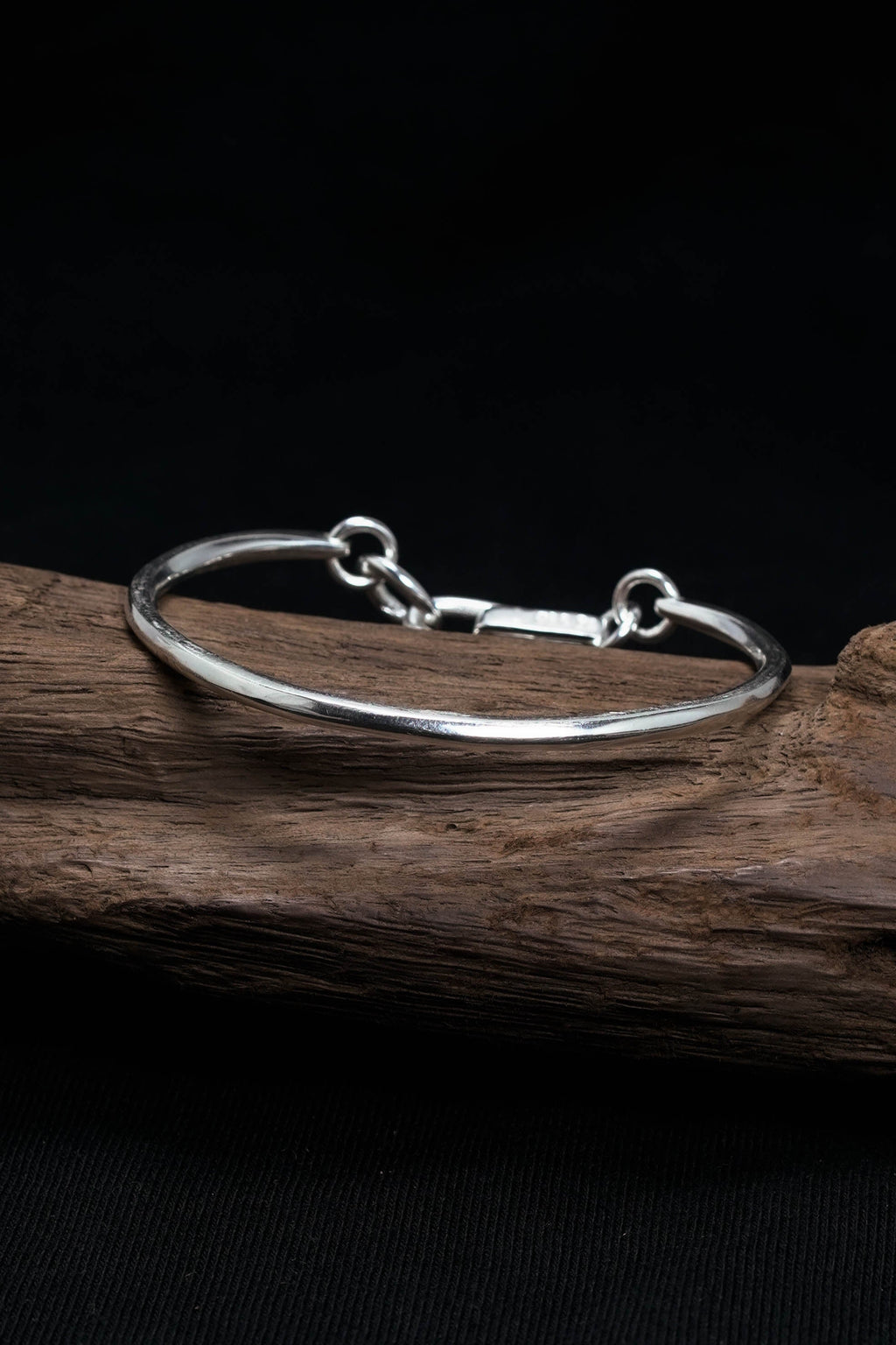Retro 925 Sterling Silver Simple Bracelet
