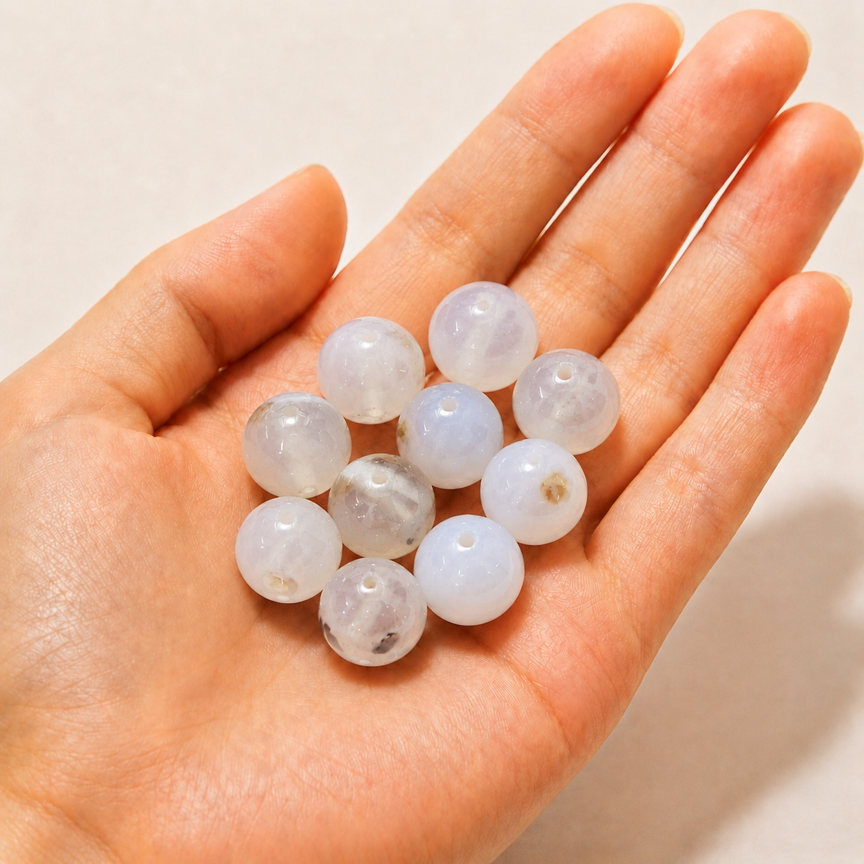 $0.99-10PCS Round Smooth Beads 8mm