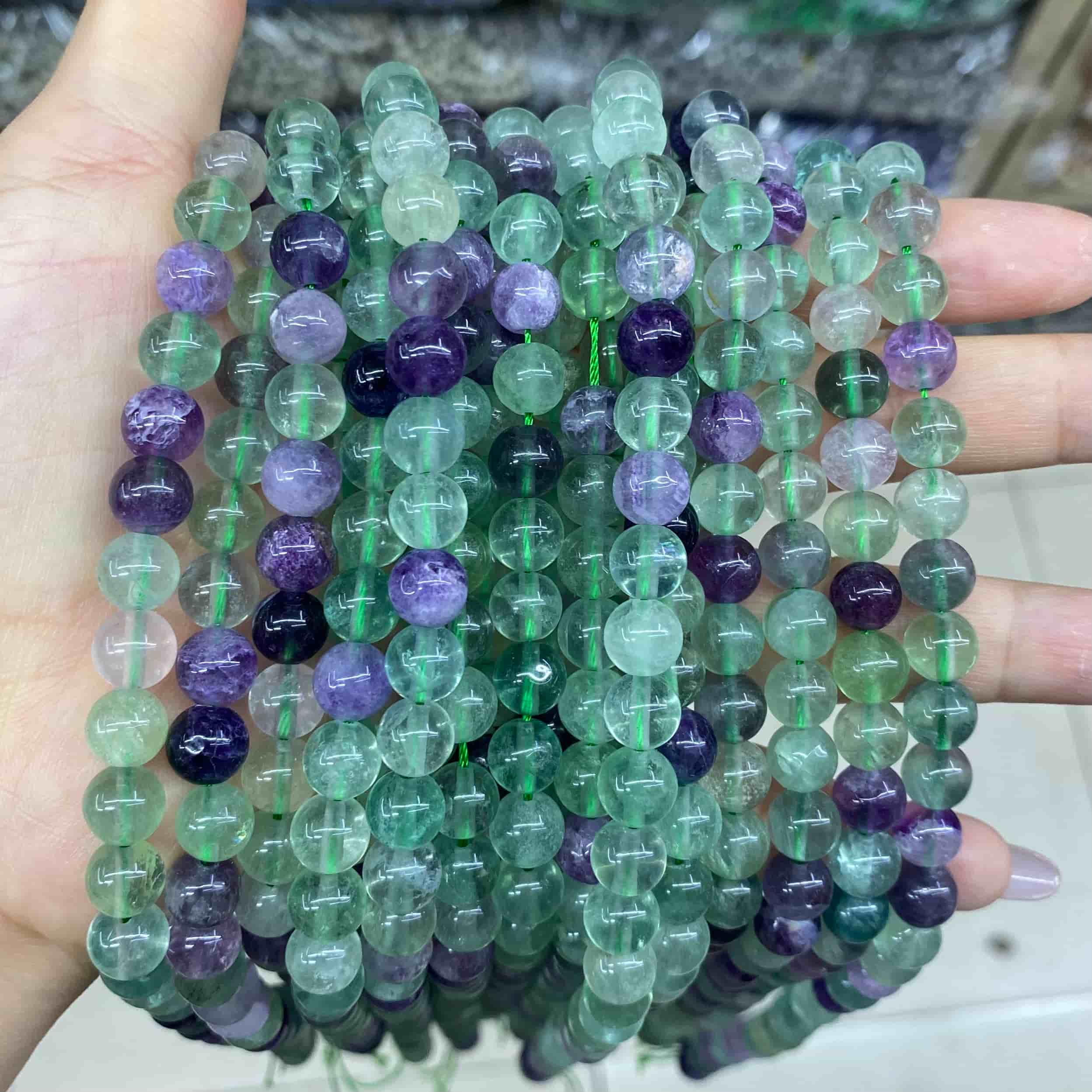 Round Smooth Beads Crystal/Quartz/Jasper/Agate 4mm 6mm 8mm 10mm