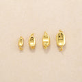 5Pcs Brass Necklace Clasps Link Connector Closures Extender