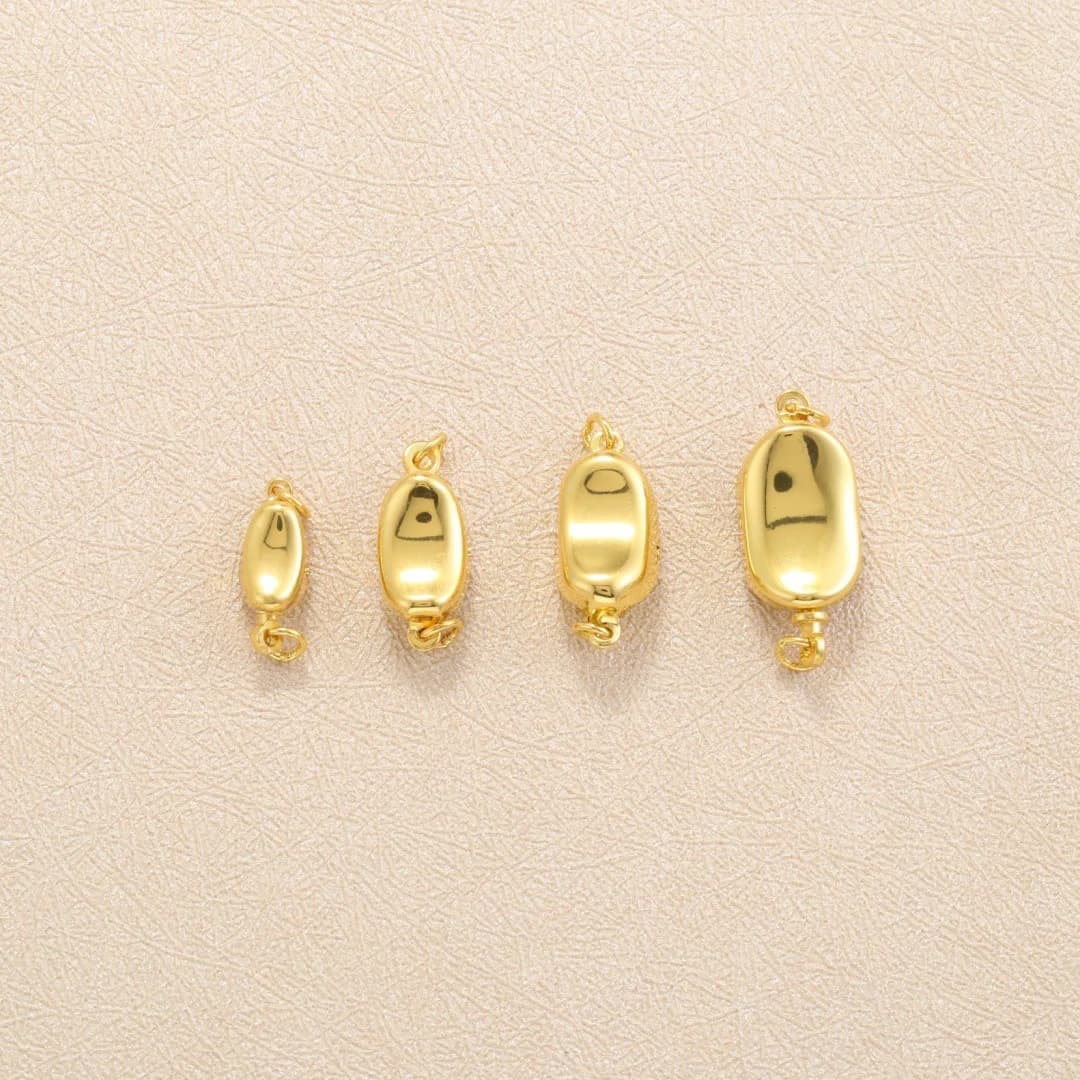 5Pcs Brass Necklace Clasps Link Connector Closures Extender