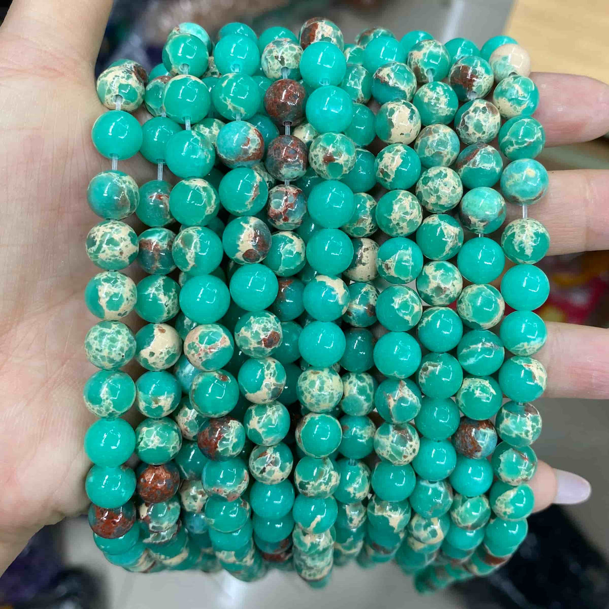 Round Smooth Jasper Beads 4mm 6mm 8mm 10mm