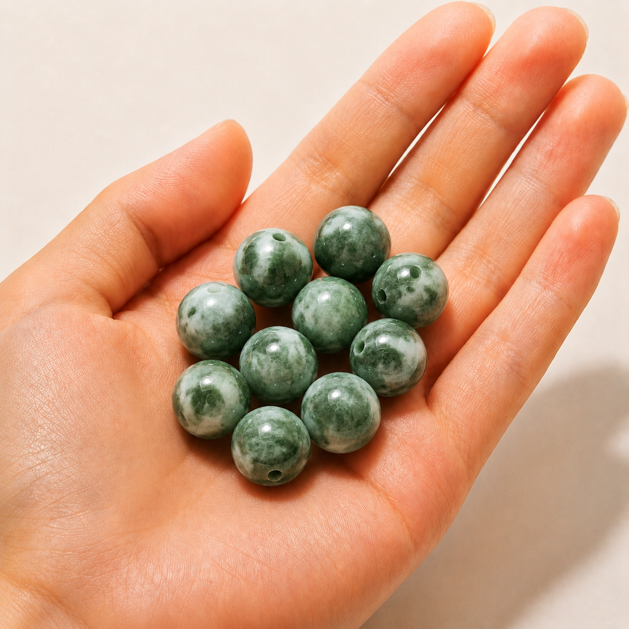 $0.99-10PCS Round Smooth Beads 8mm