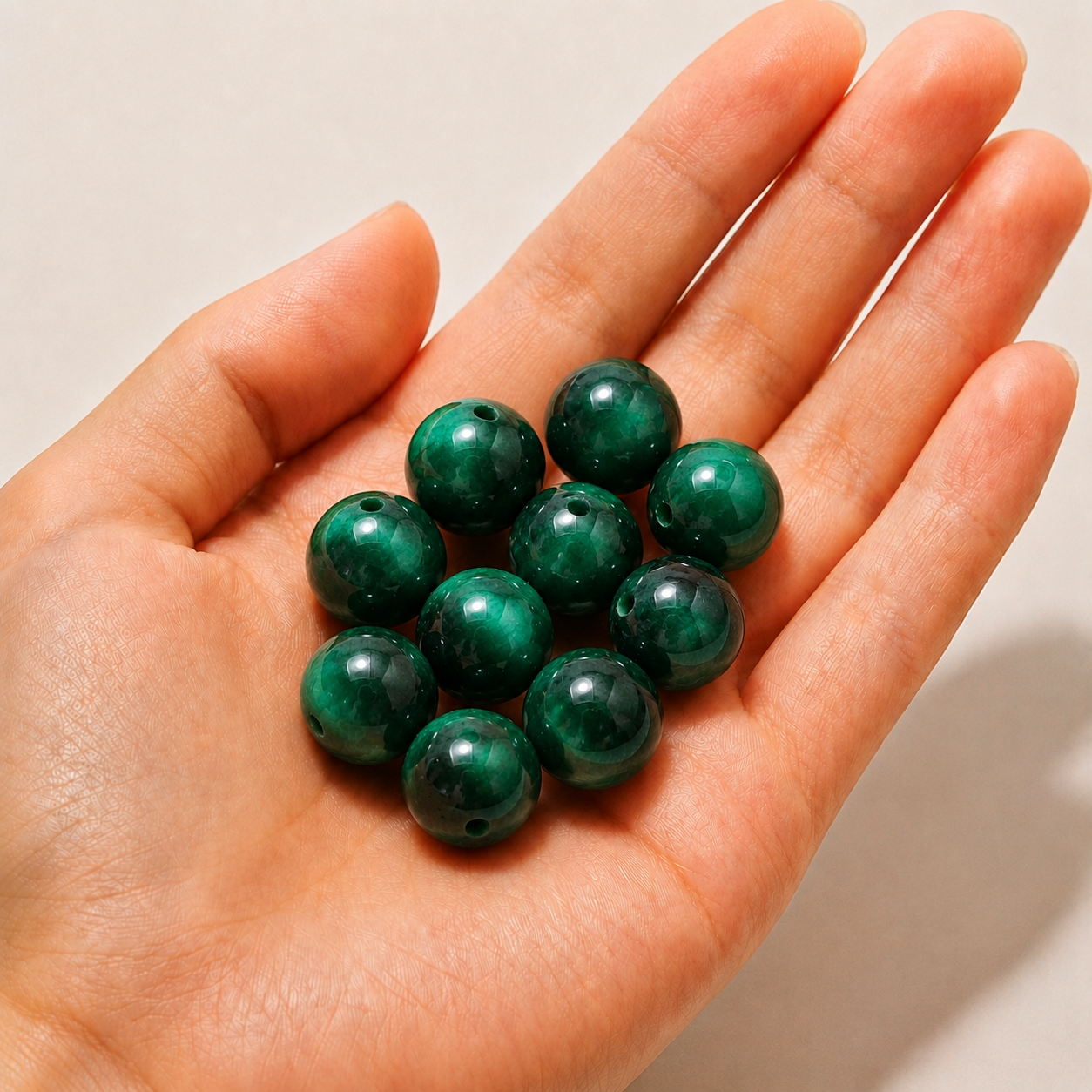 $0.99-10PCS Round Smooth Beads 8mm