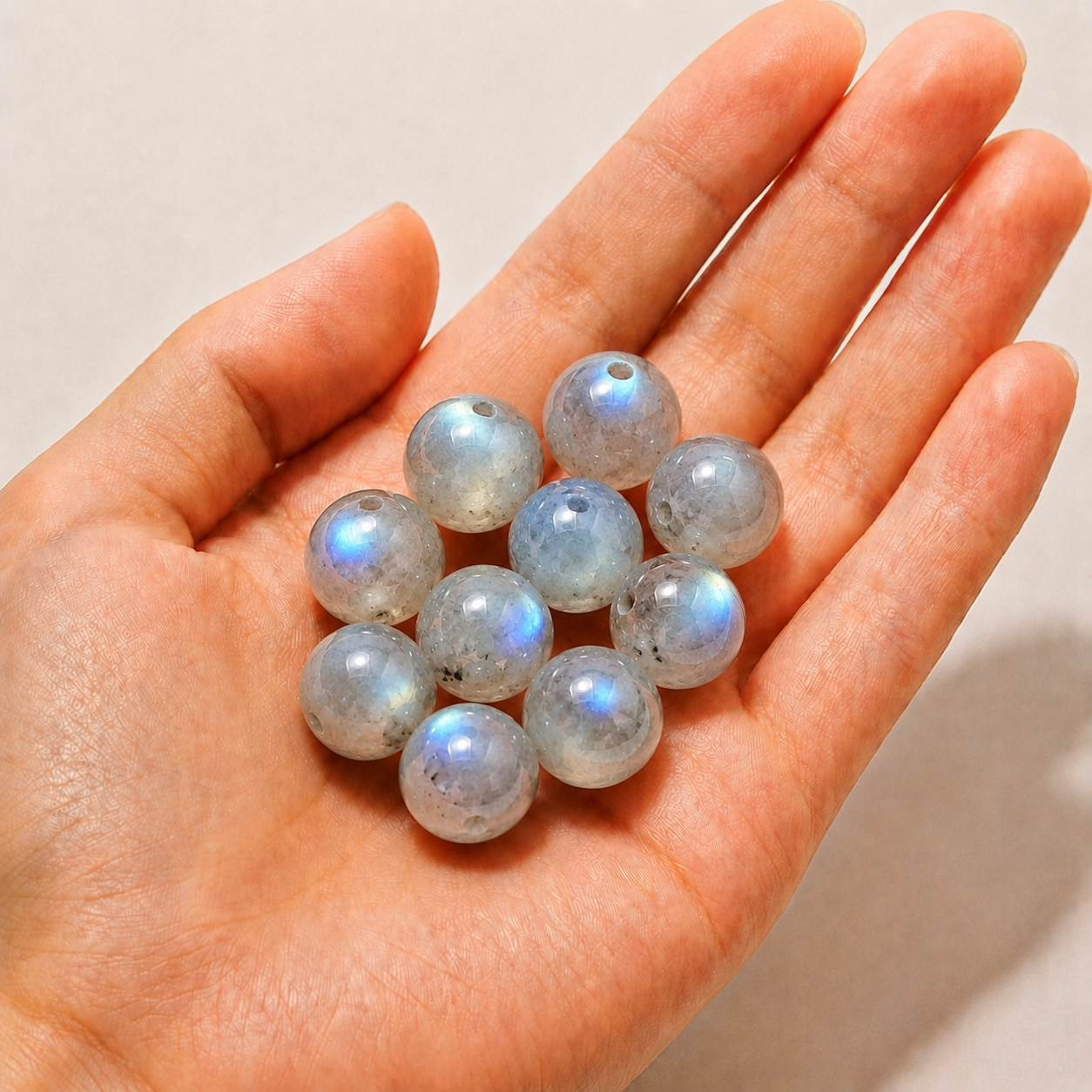 $0.99-10PCS Round Smooth Beads 8mm