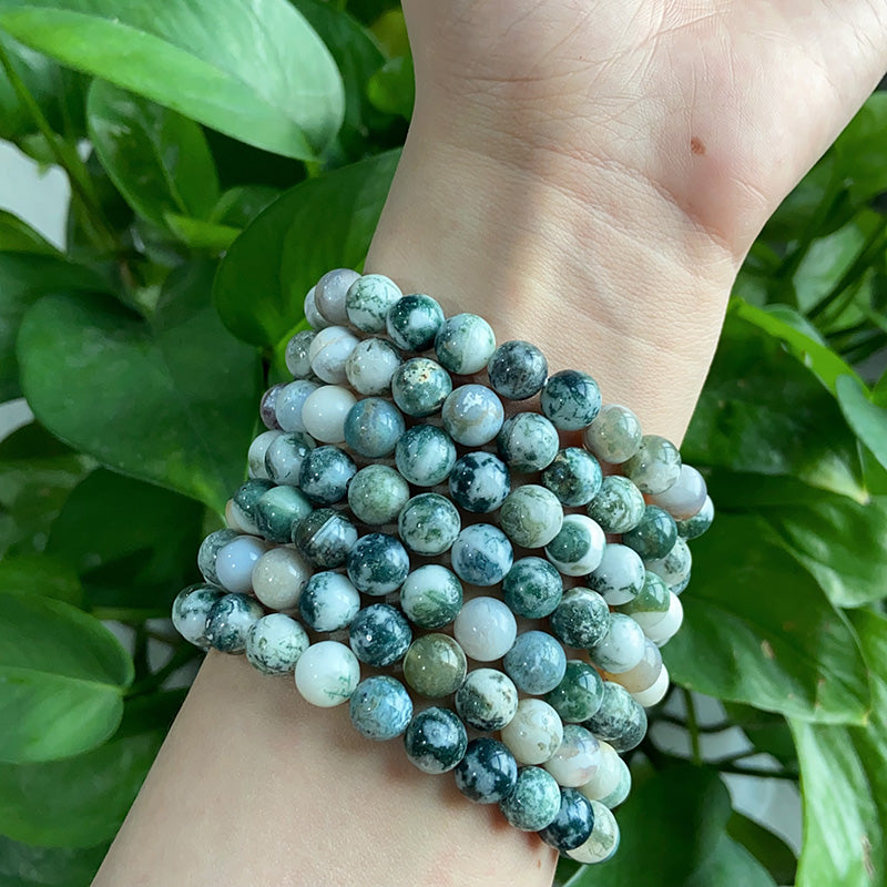White Moss Agate Bracelet $9.99/3PCS