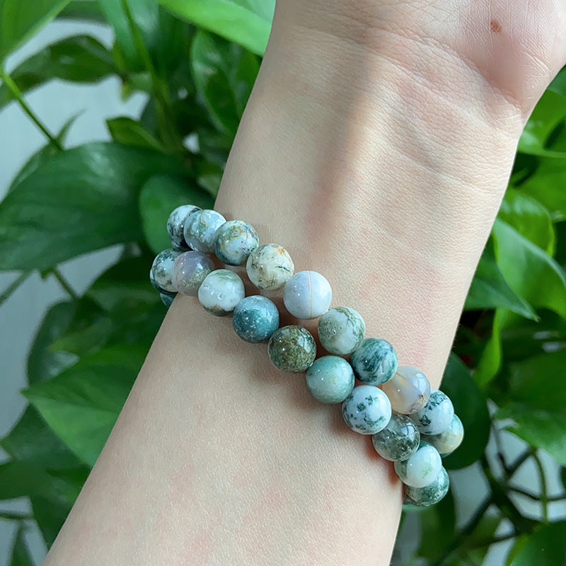 White Moss Agate Bracelet $9.99/3PCS