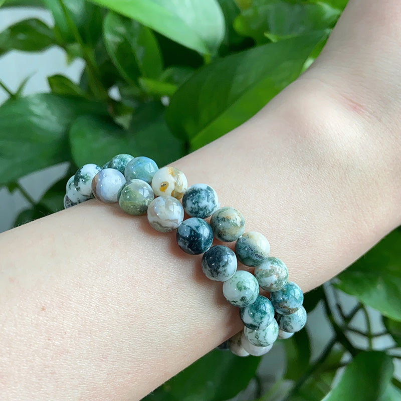 White Moss Agate Bracelet $9.99/3PCS