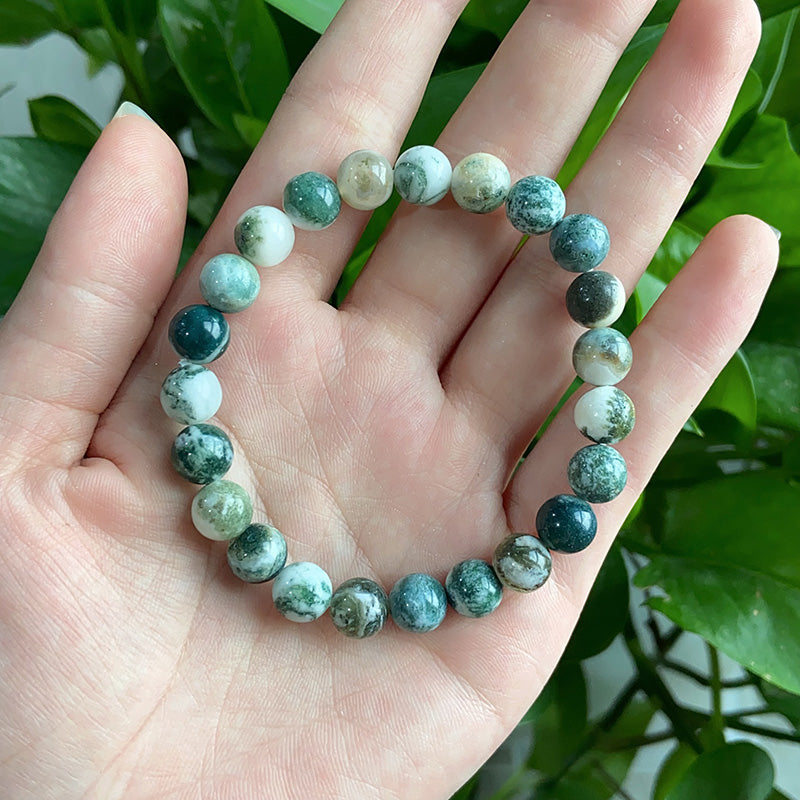 White Moss Agate Bracelet $9.99/3PCS