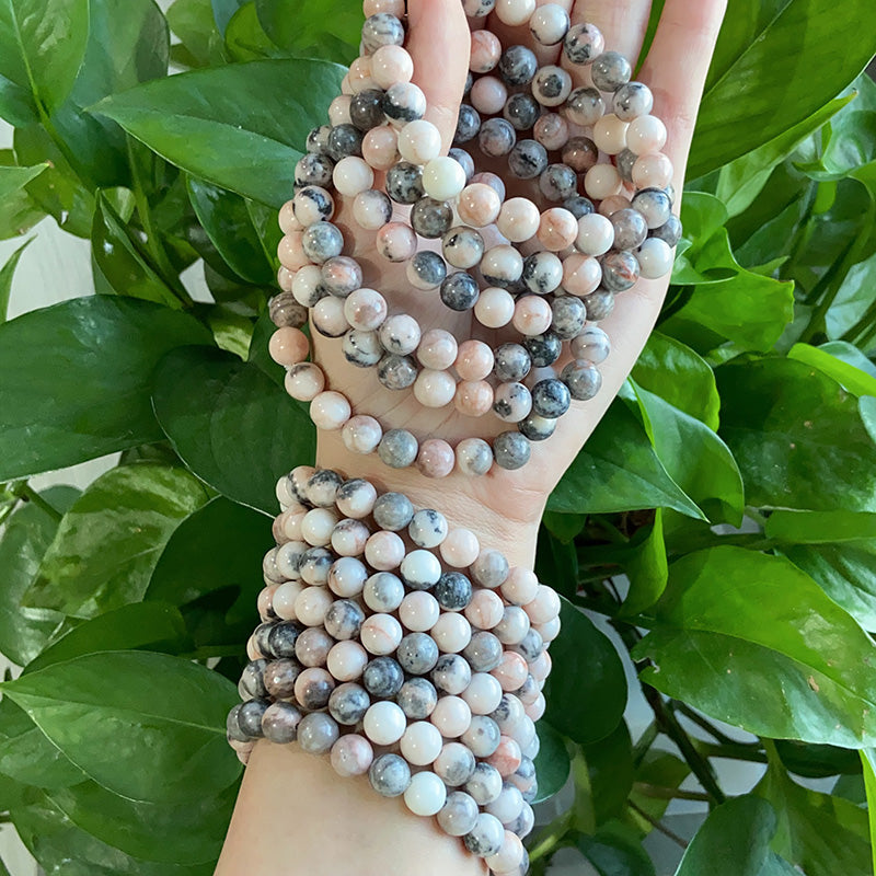Pink Zebra Jasper Bracelet $9.99/3PCS