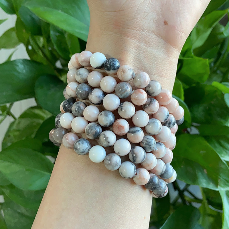 Pink Zebra Jasper Bracelet $9.99/3PCS