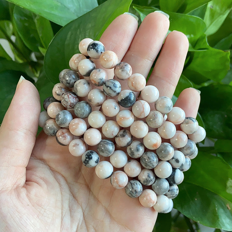 Pink Zebra Jasper Bracelet $9.99/3PCS
