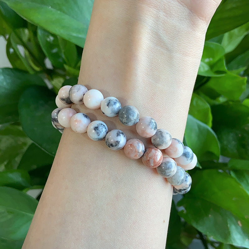 Pink Zebra Jasper Bracelet $9.99/3PCS