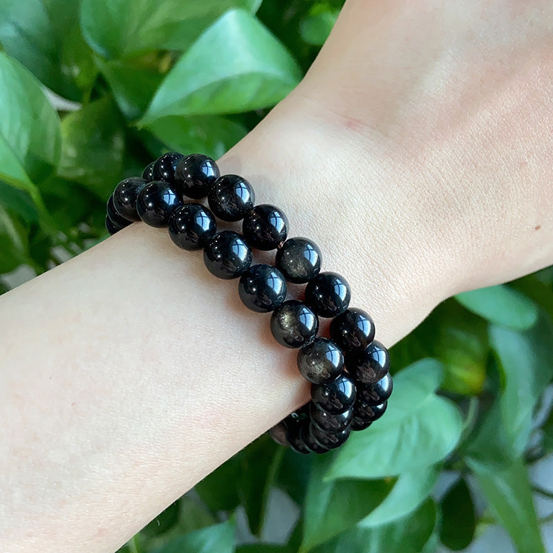 Silver Obsidian Bracelet $6.99/1PCS