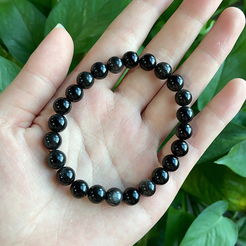 Silver Obsidian Bracelet $6.99/1PCS