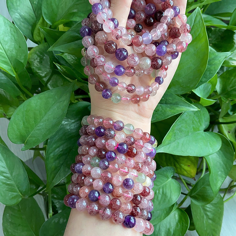 Mix Strawberry Quartz Bracelet $39.99/PCS