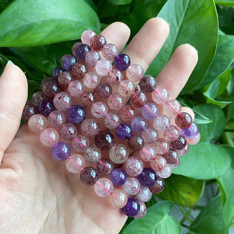Mix Strawberry Quartz Bracelet $39.99/PCS