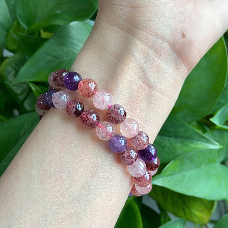 Mix Strawberry Quartz Bracelet $39.99/PCS