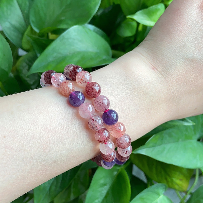 Mix Strawberry Quartz Bracelet $39.99/PCS