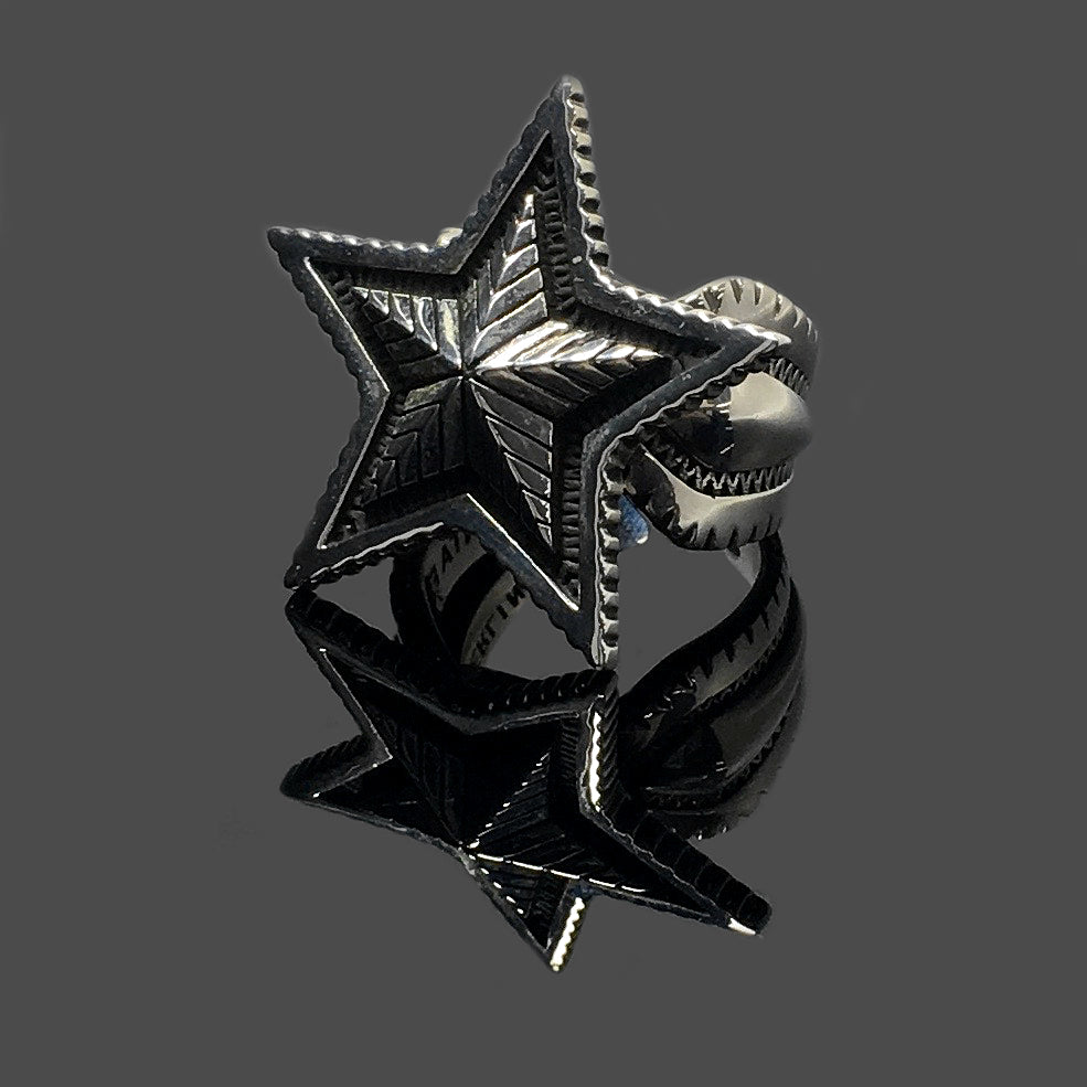 Sterling Silver Opening Double Star Ring