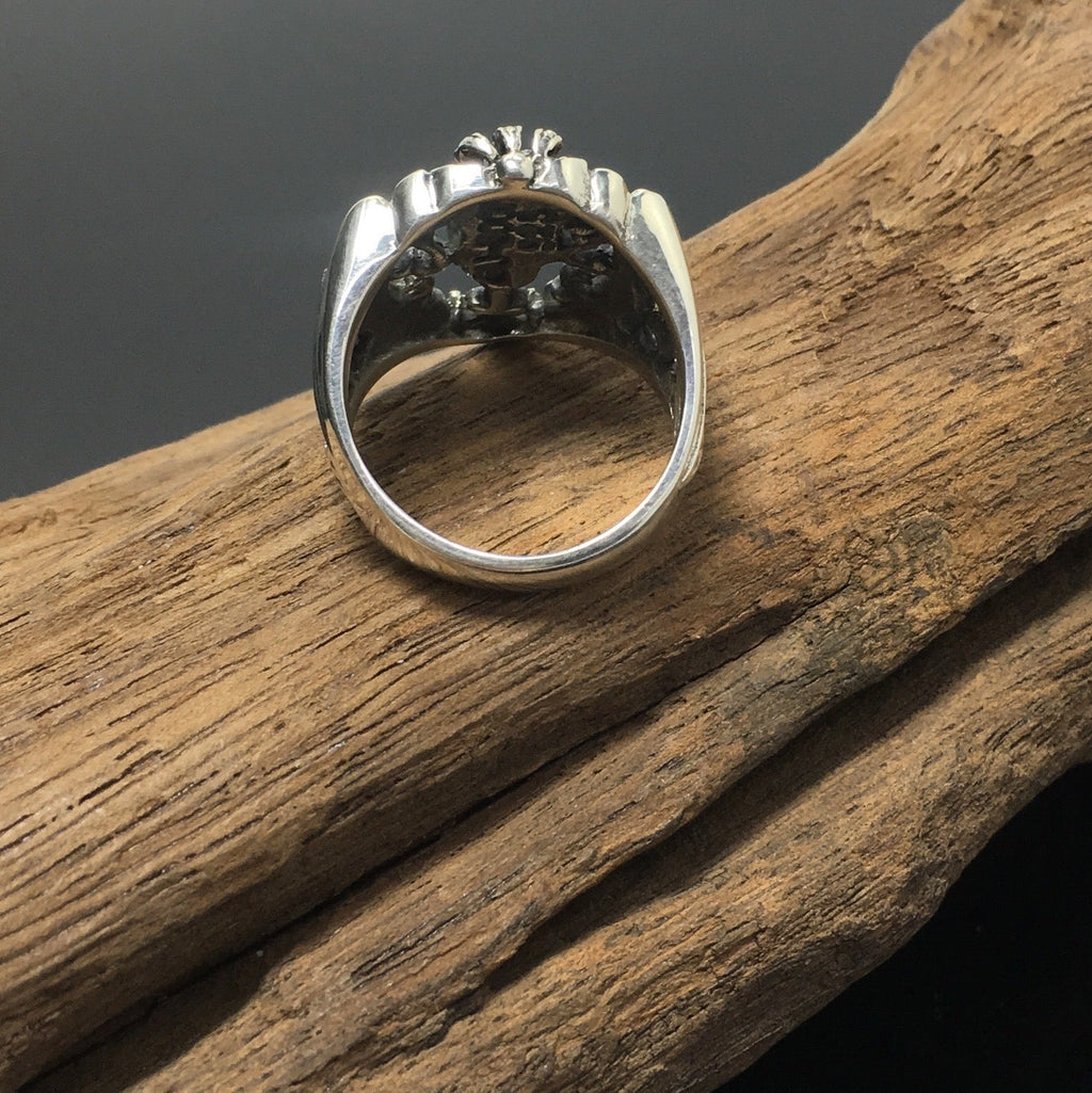 Vintage Men's King Crown Skull Ring Hip Hop Rock Biker Jewelry Ring