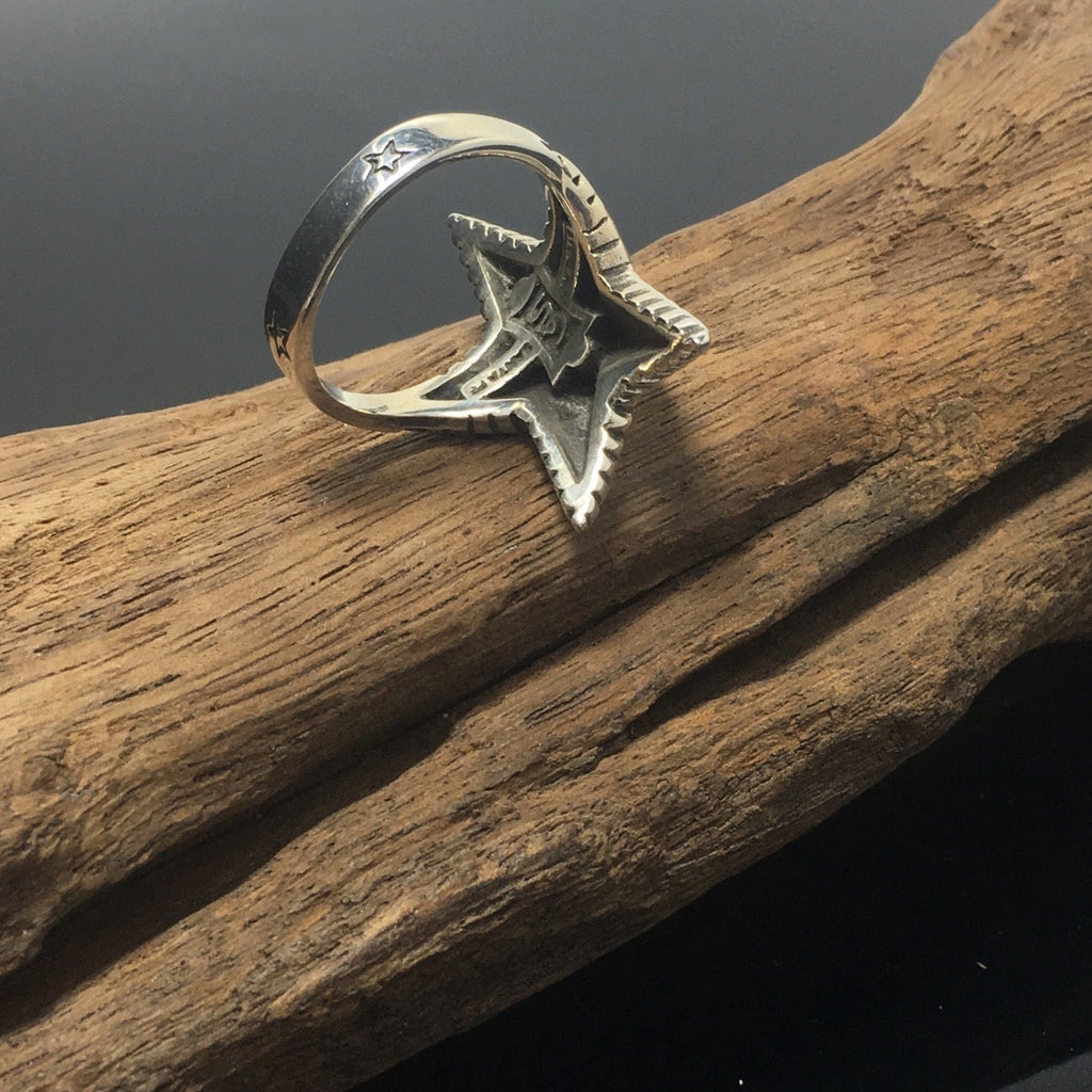 Spike Star Ring 925 Sterling Silver Jewelry