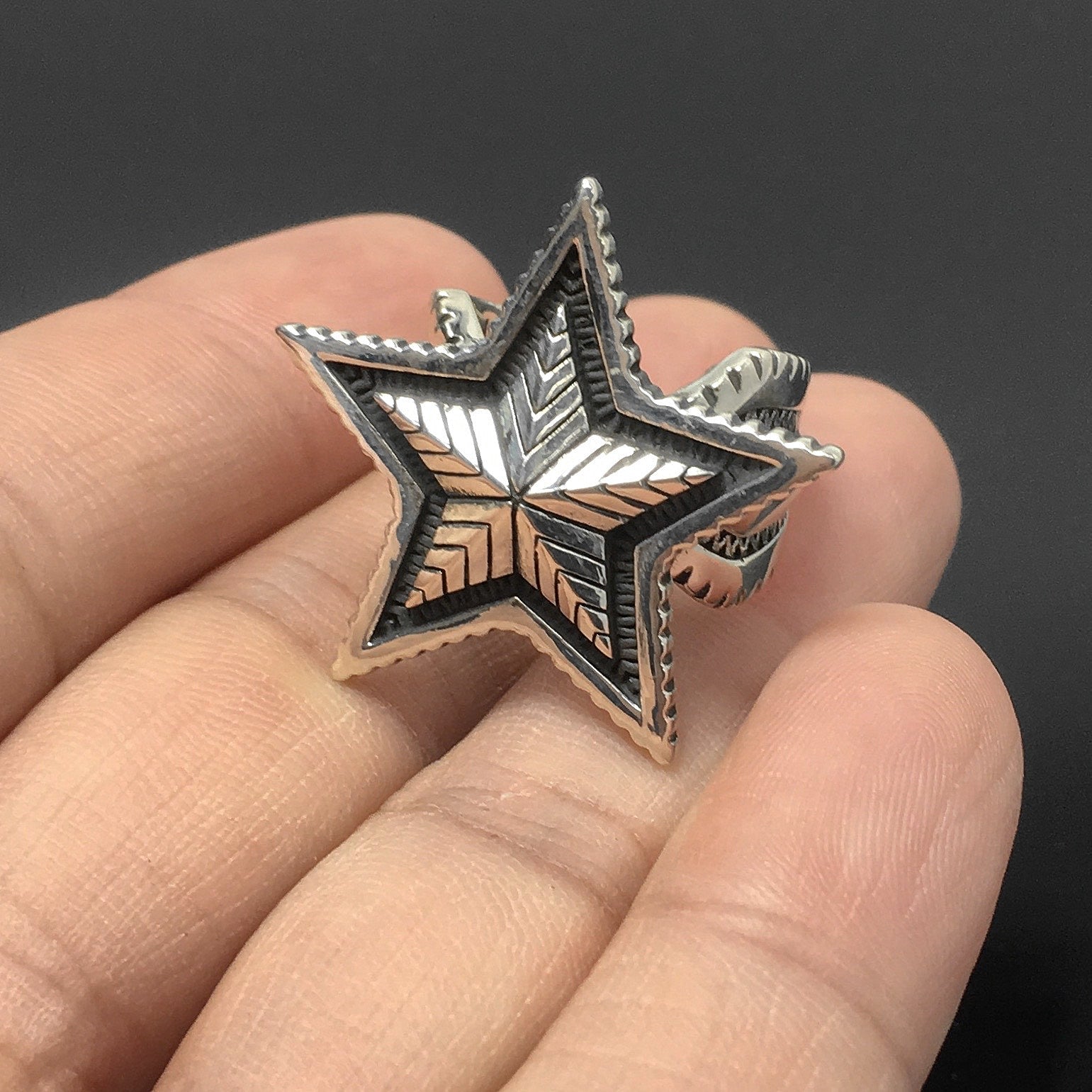 Sterling Silver Opening Double Star Ring
