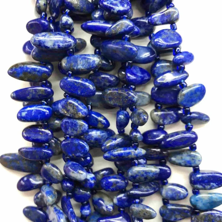 Freeform Chip Lapis Beads